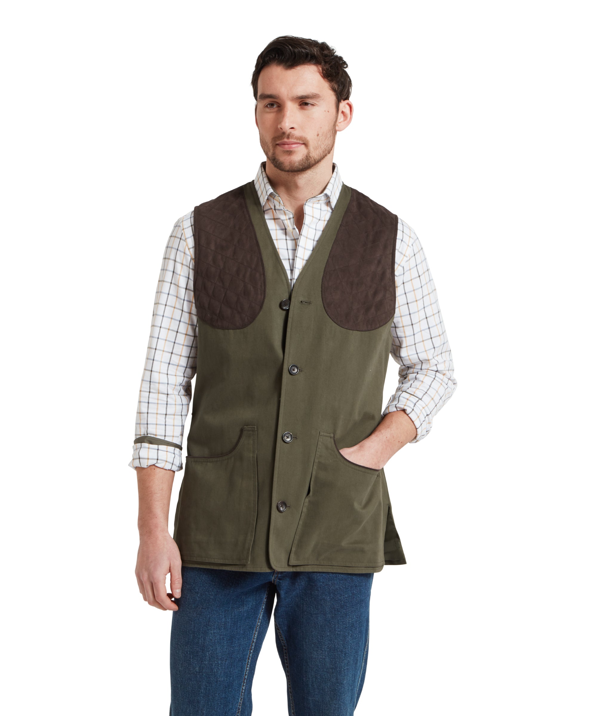 All Season Shooting Vest - Dark Olive