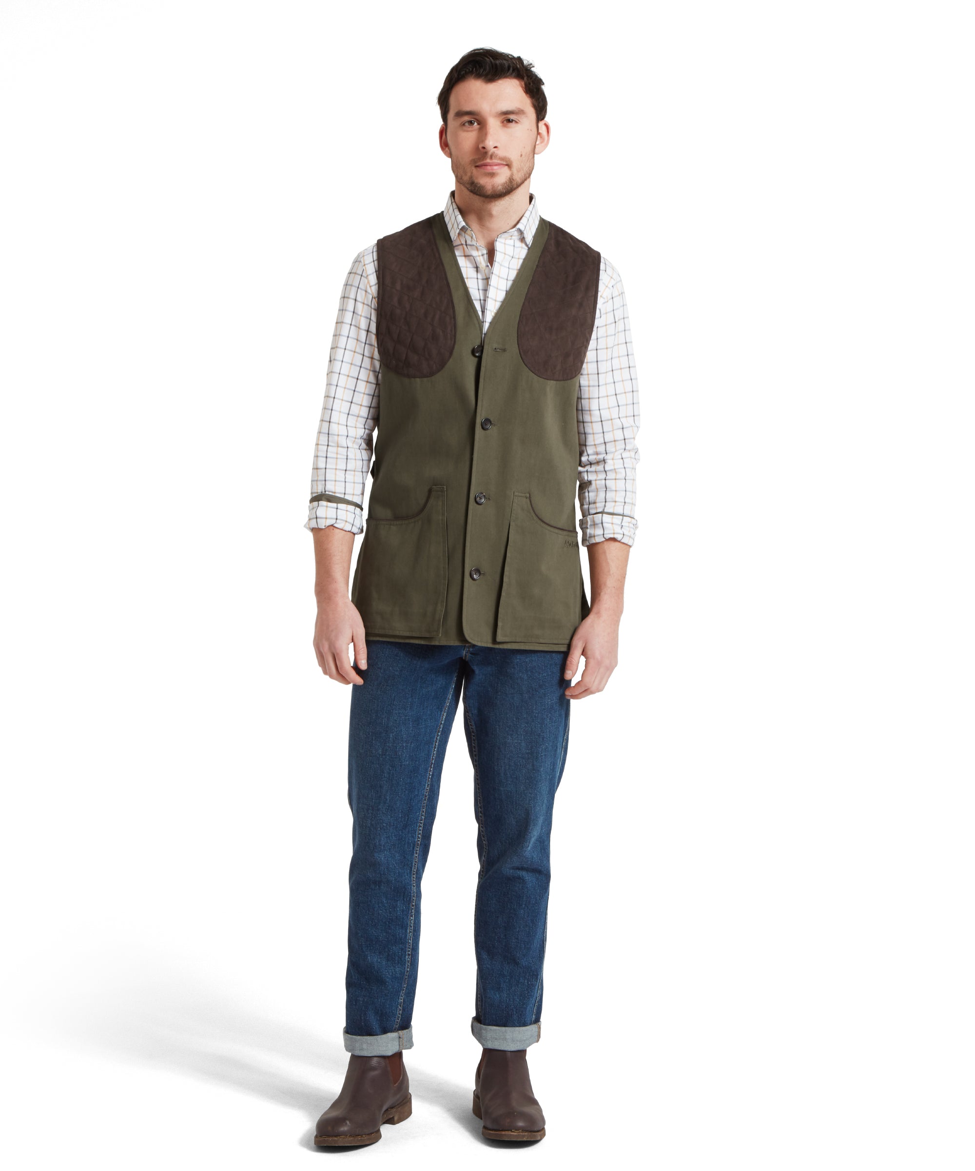 All Season Shooting Vest - Dark Olive