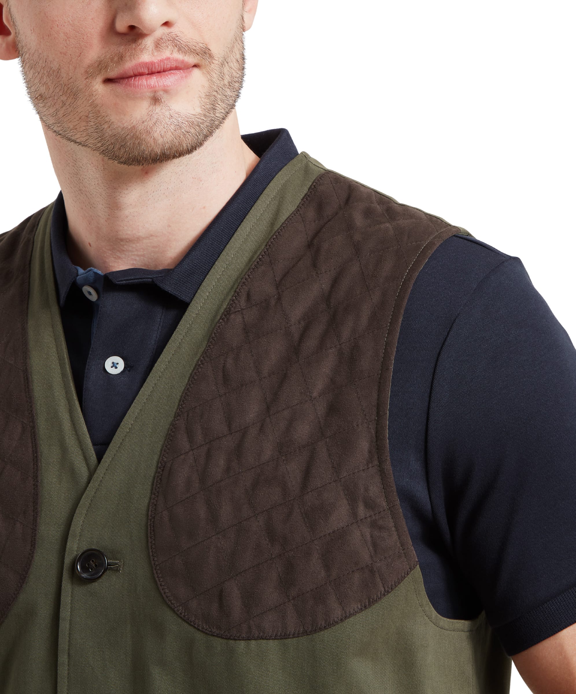 Men’s Barbour Texture-Blocked sale Gilet Vest