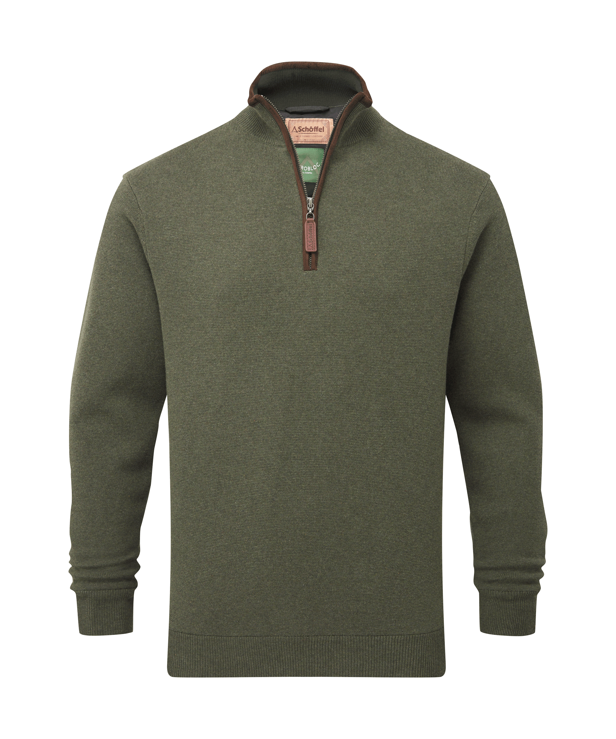 Schöffel Angus Aerobloc 1/4 Zip for Men in Green