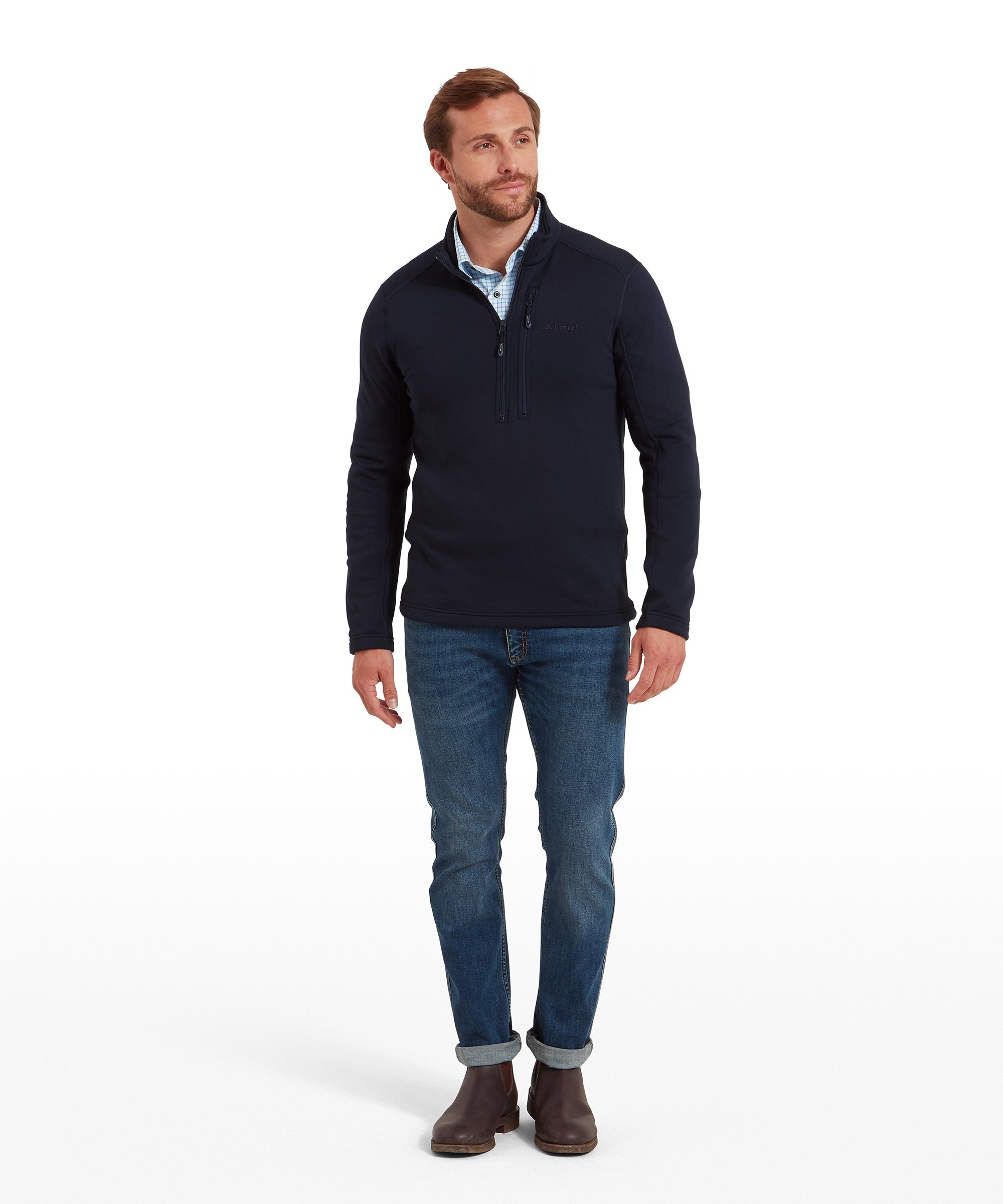 Annan II Technical Quarter Zip - Navy