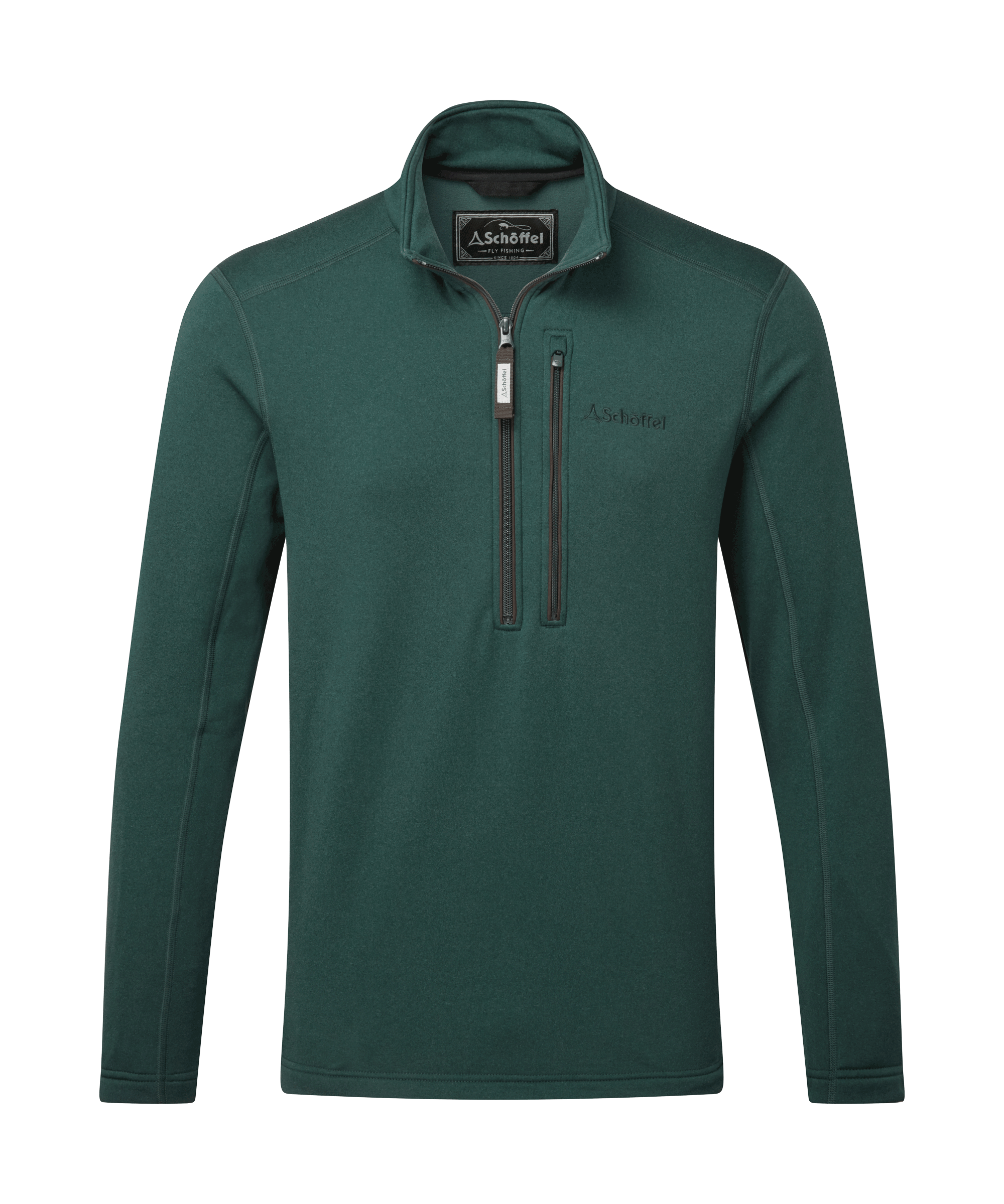 Schoffel Annan Technical 1/4 Zip for Men in Teal Green