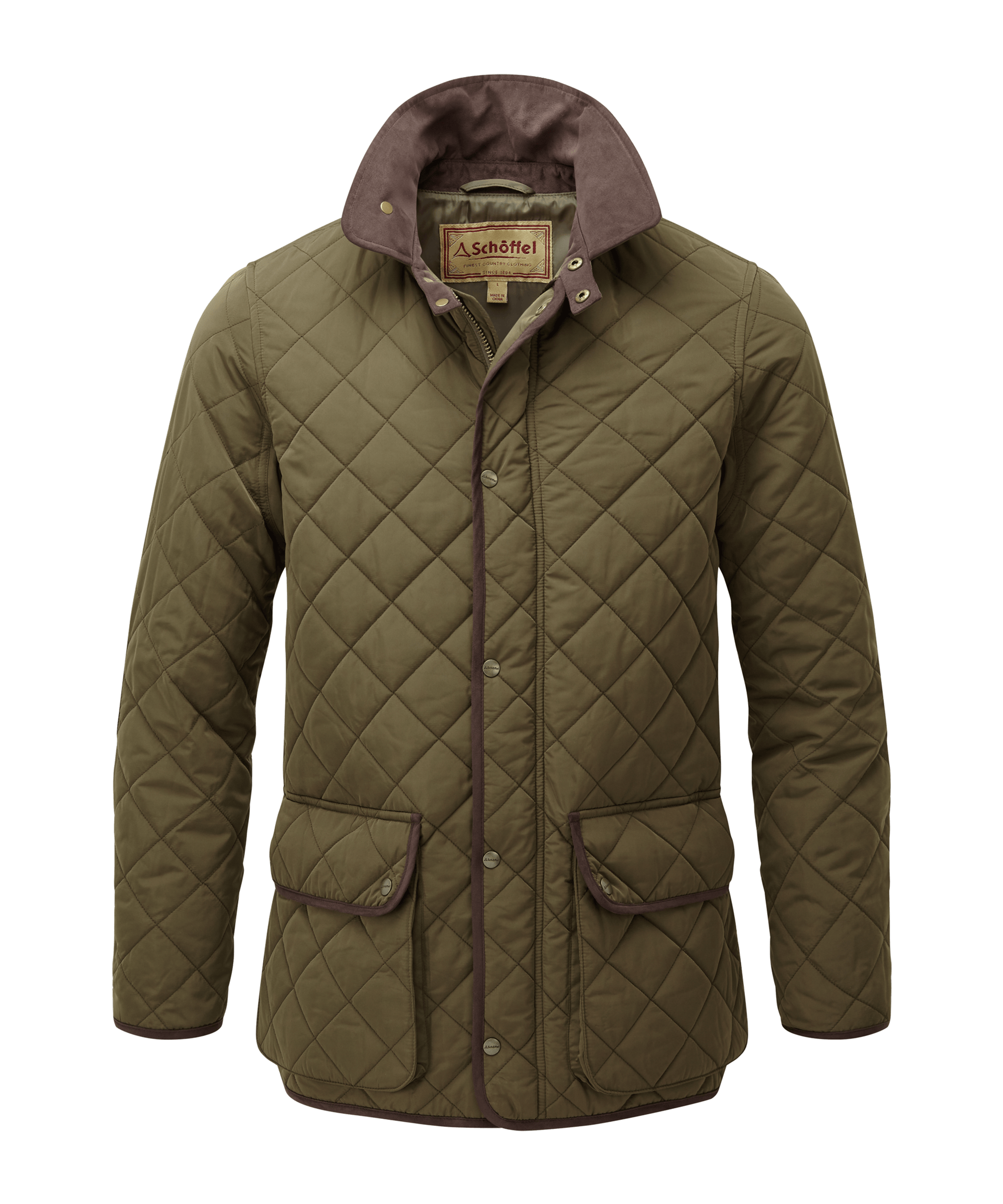 Men s Barrowden Quilt Jacket Green Schoffel Country