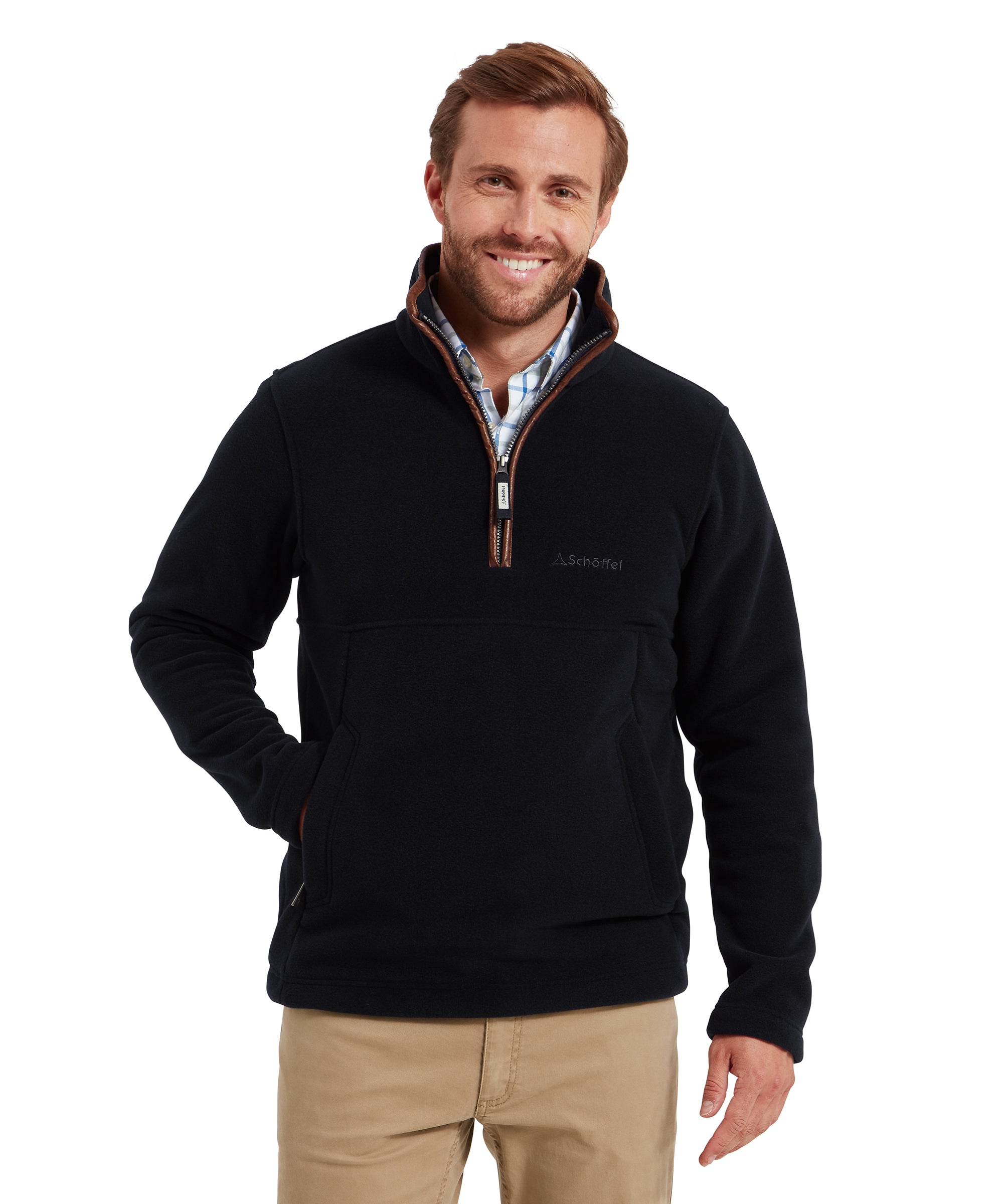 Berkeley Quarter Zip Fleece - Navy