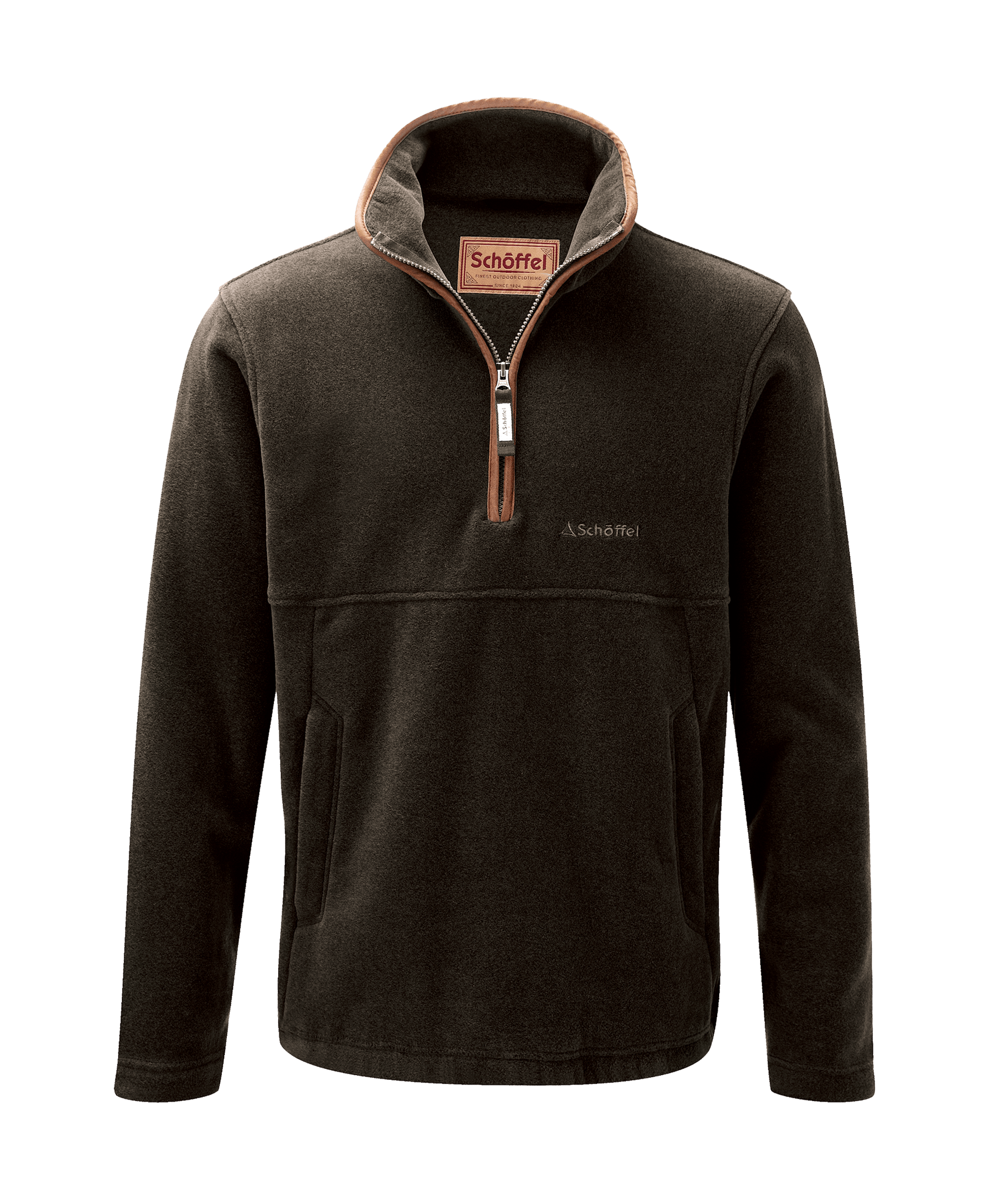 Schöffel Berkeley Fleece 1/4 Zip Fleece for Men in Olive Green