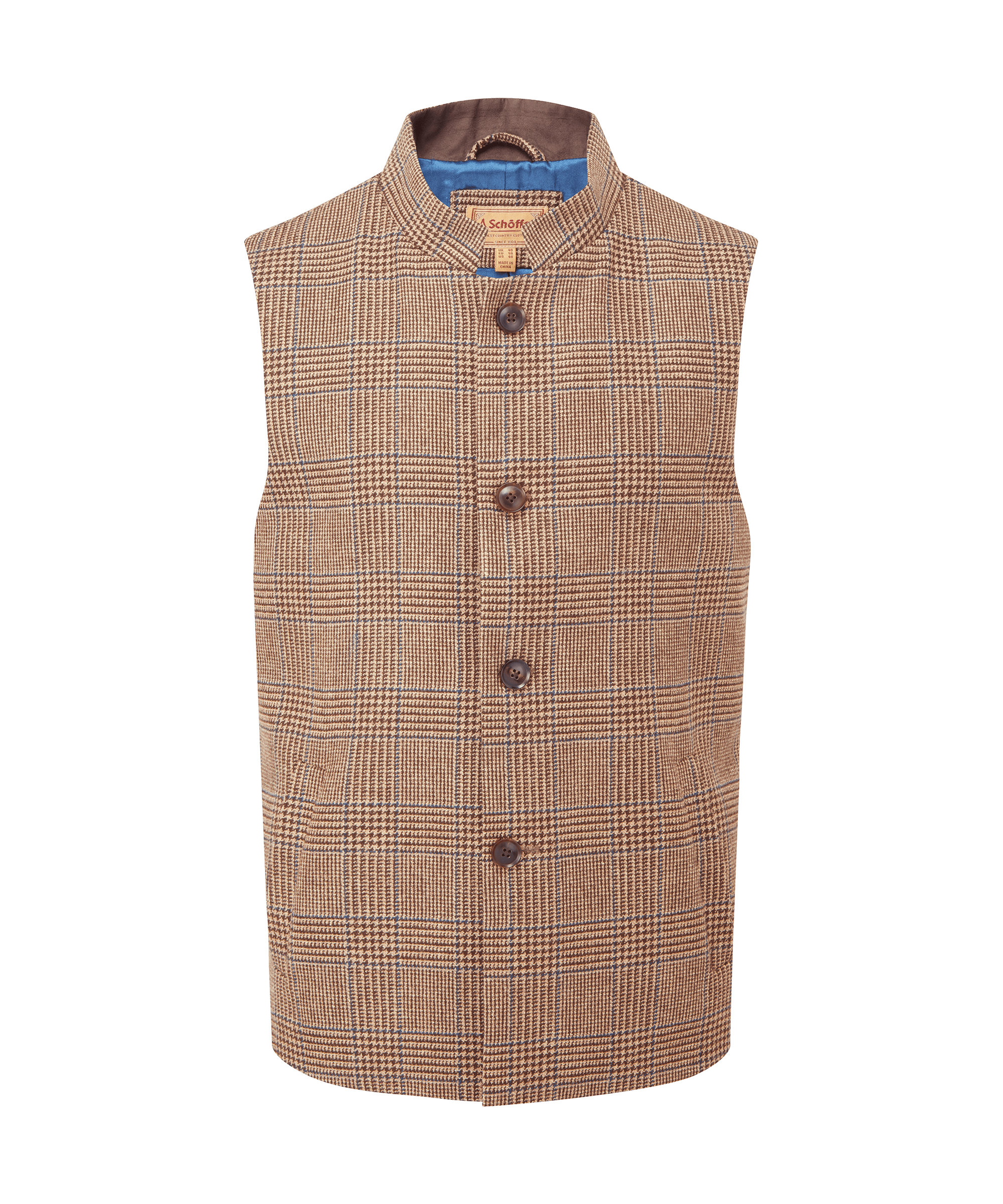 Schöffel Berwick Nehru Tweed Waistcoat for Men in Brown