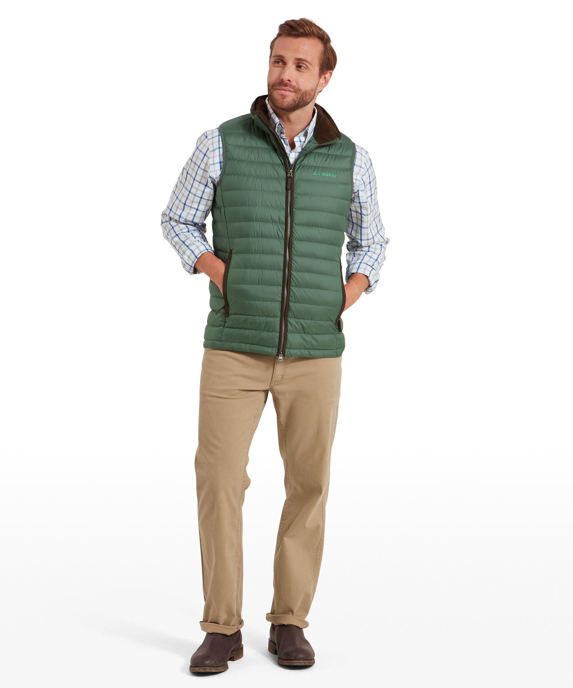 Bowden Down Gilet - Pine Green