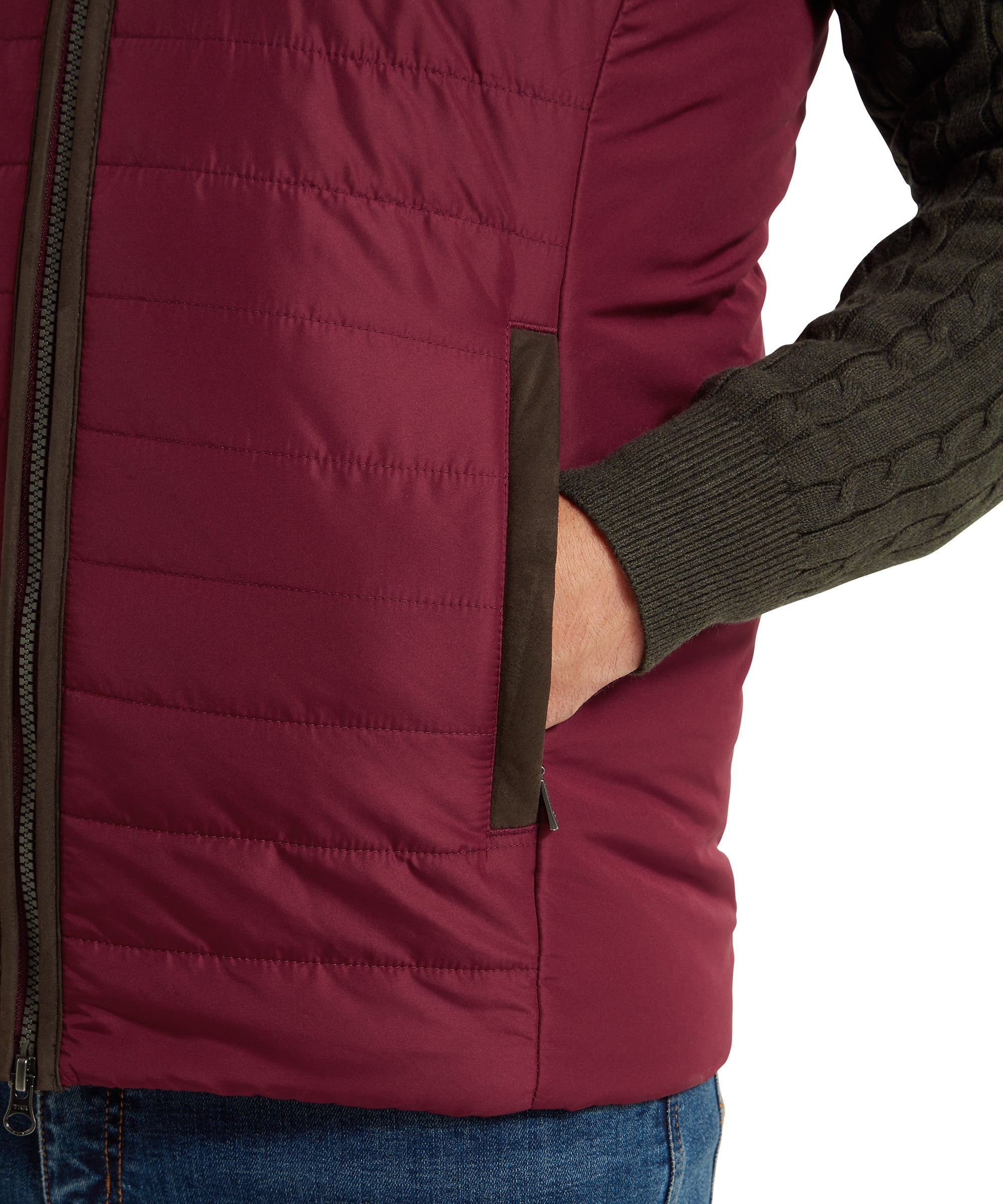 Brora Gilet - Bordeaux