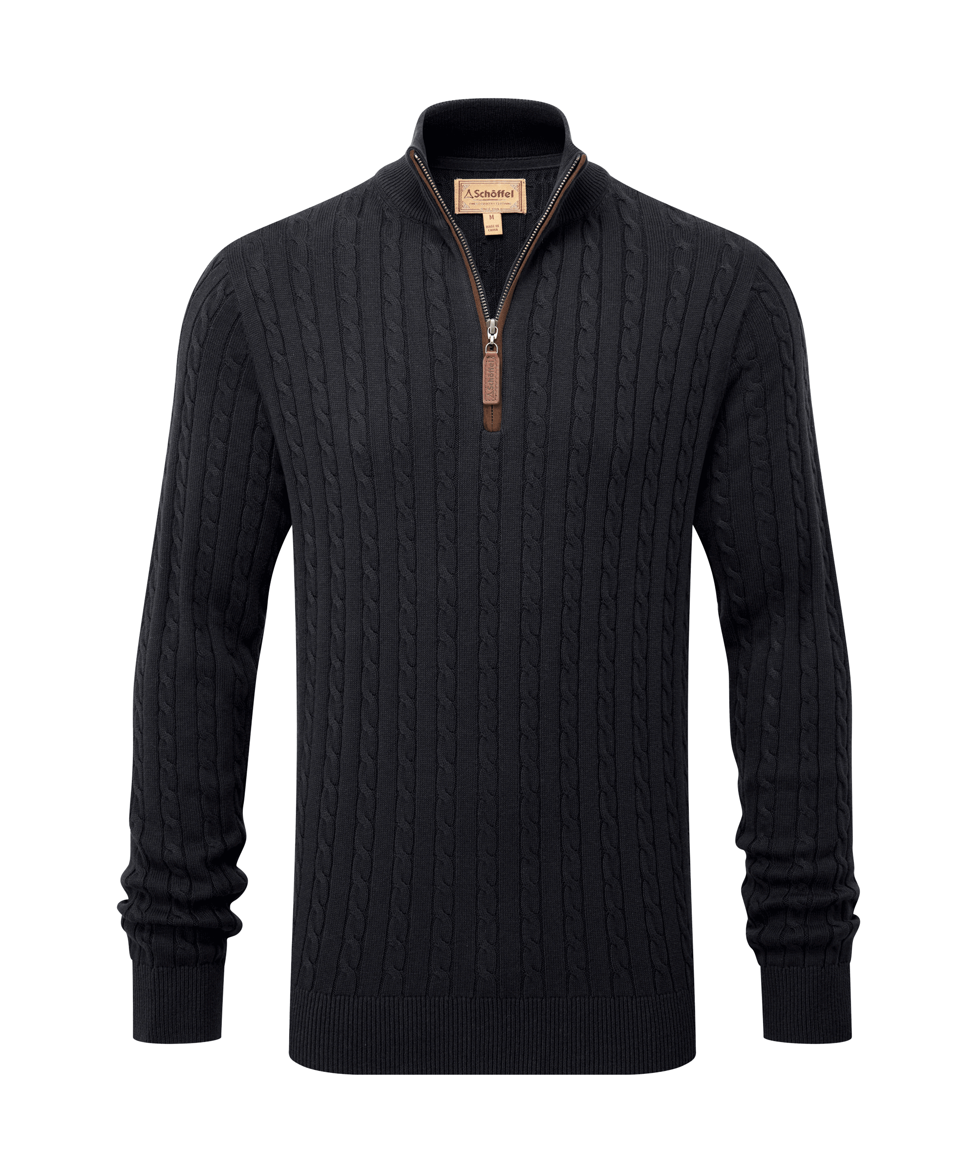 Mens black zip jumper best sale