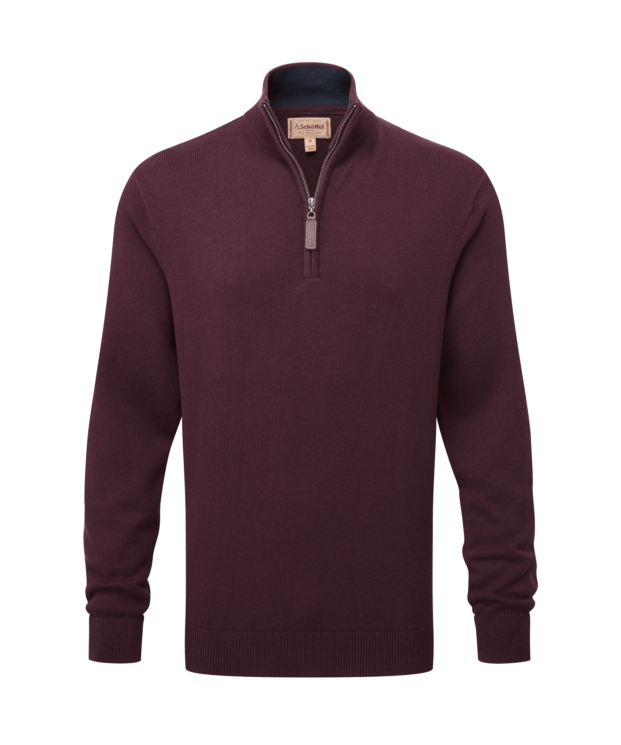 Burgundy half zip jumper best sale