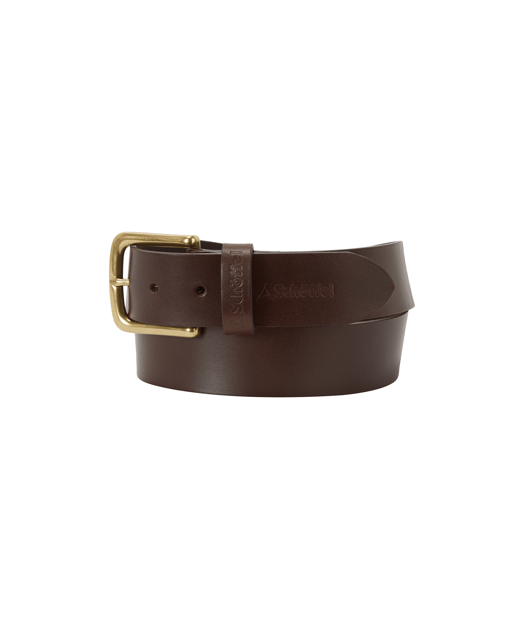 Schöffel Castleton Leather Belt for Men in Dark Brown