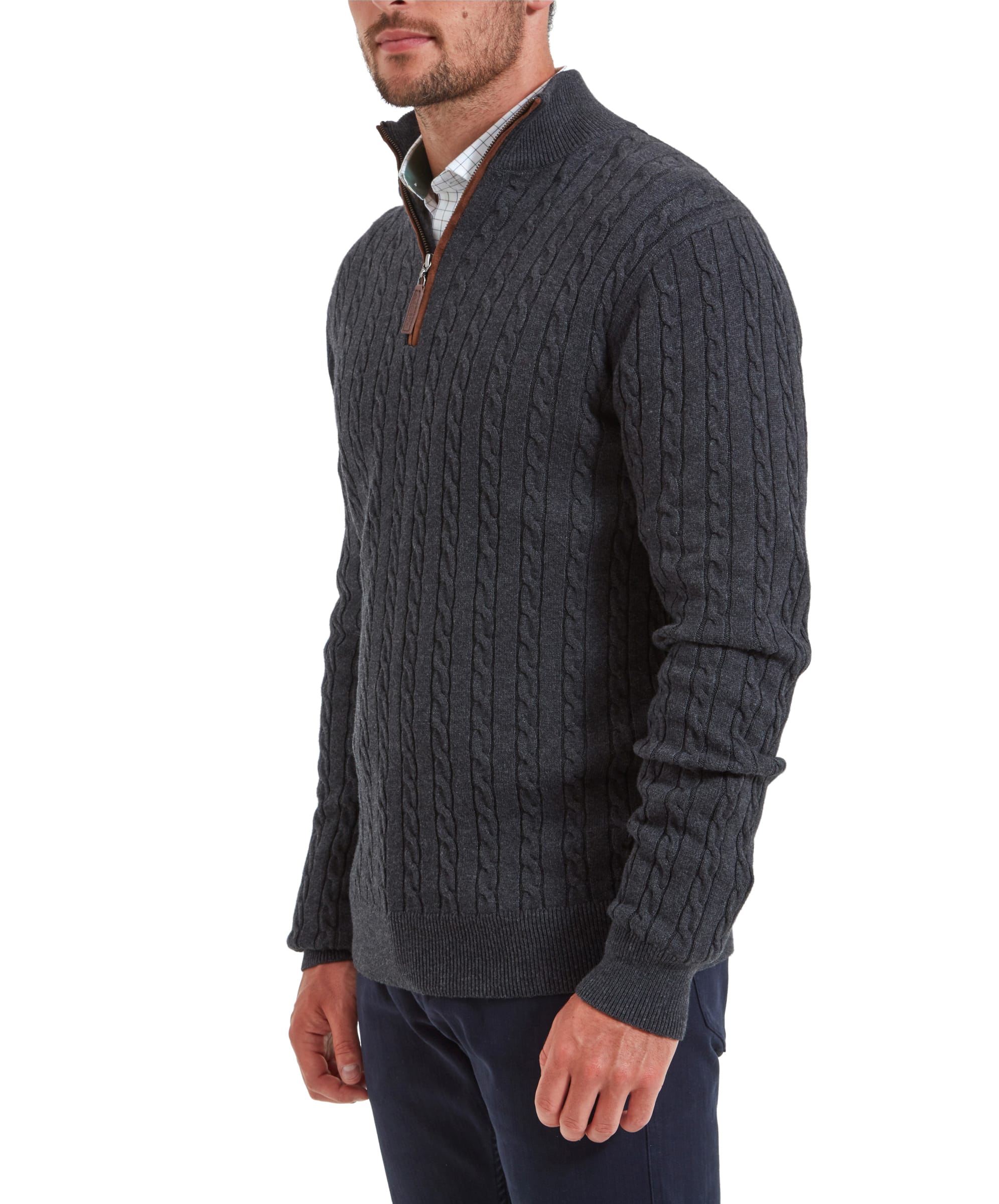 Men's warm cashmere wool zipper sweaters hotsell