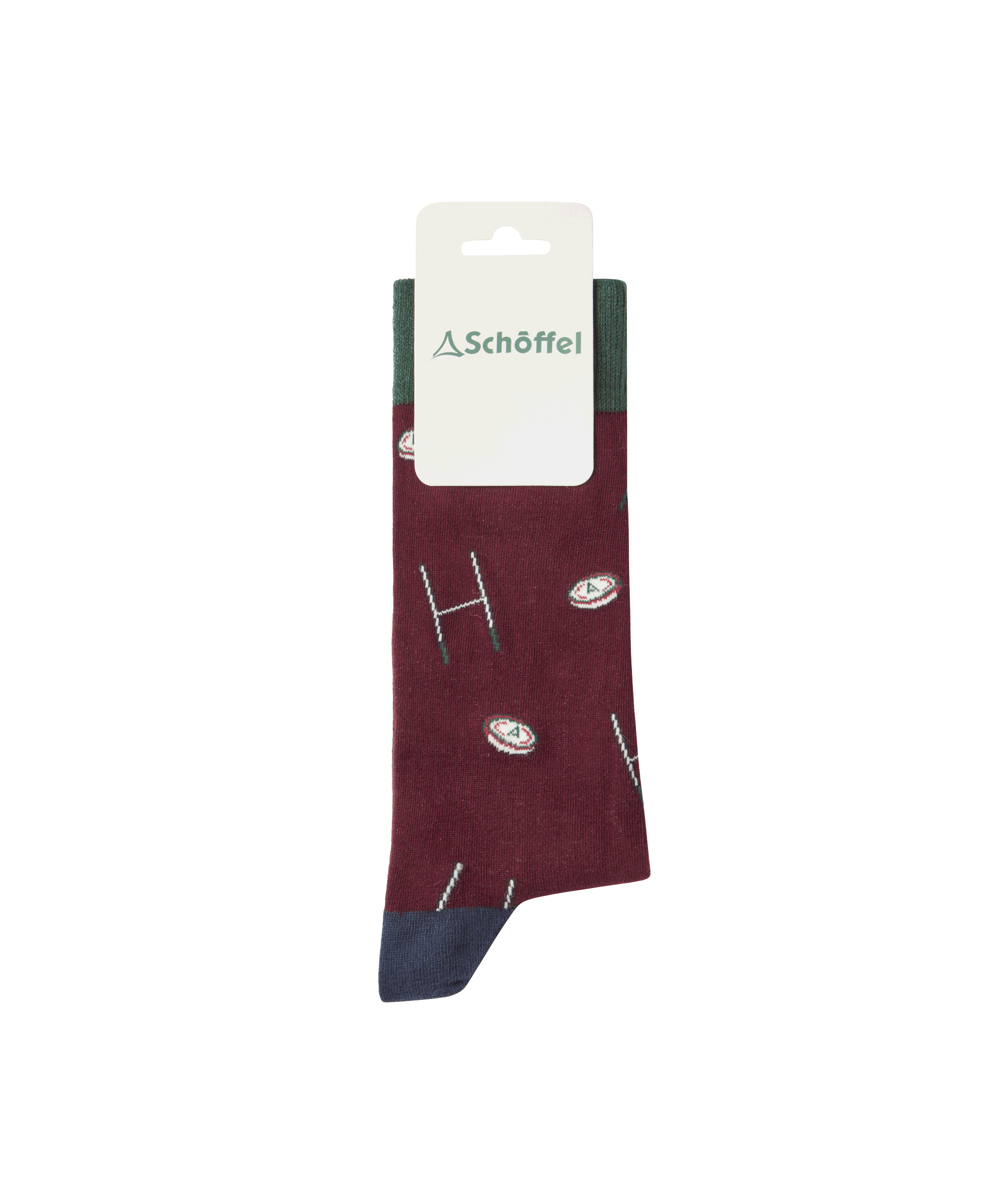 Schöffel Cotton Sock for Men in Dark Red