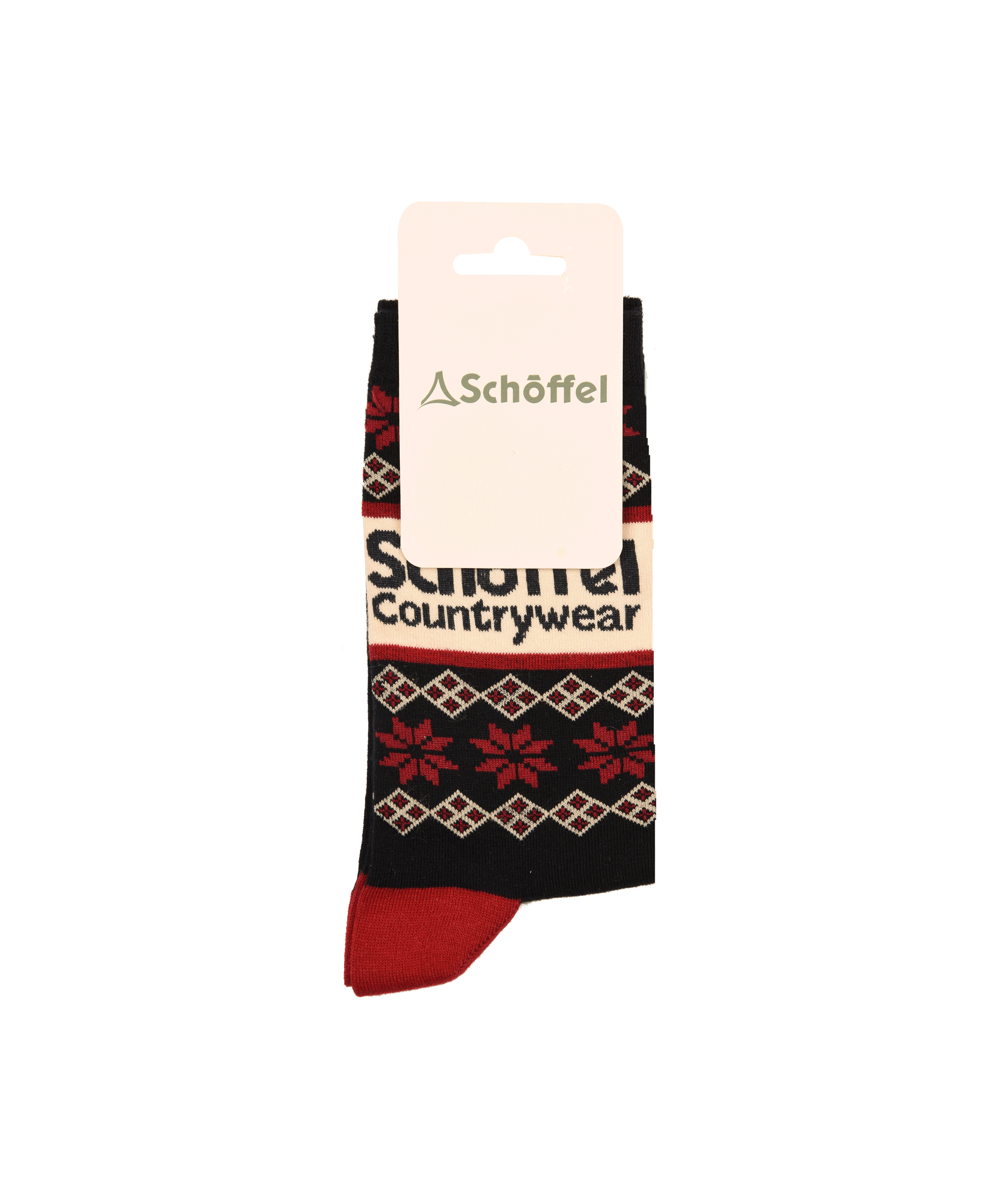 Schöffel Cotton Sock for Men in Navy Red