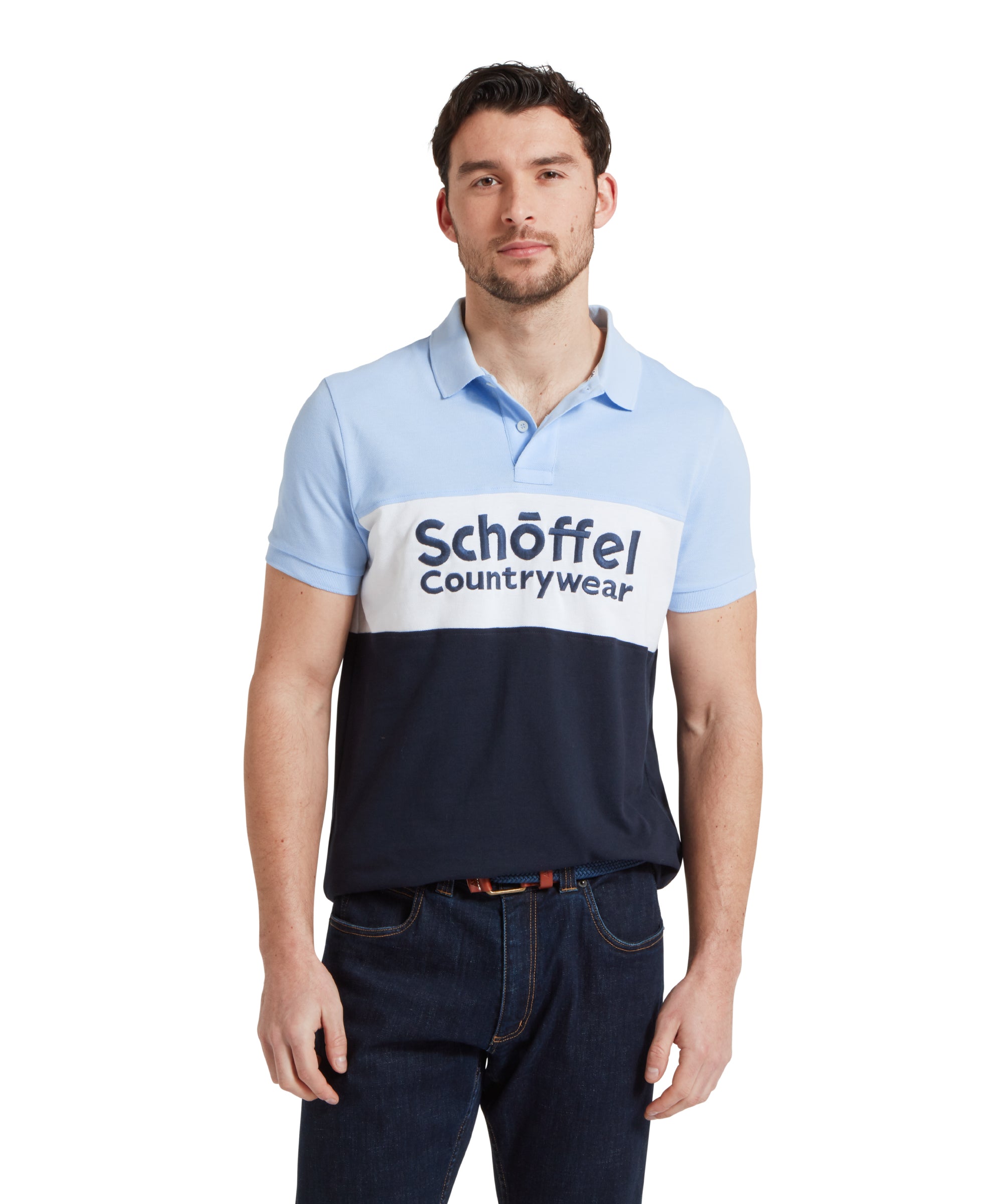 Exeter Heritage Polo Shirt - Pale Blue