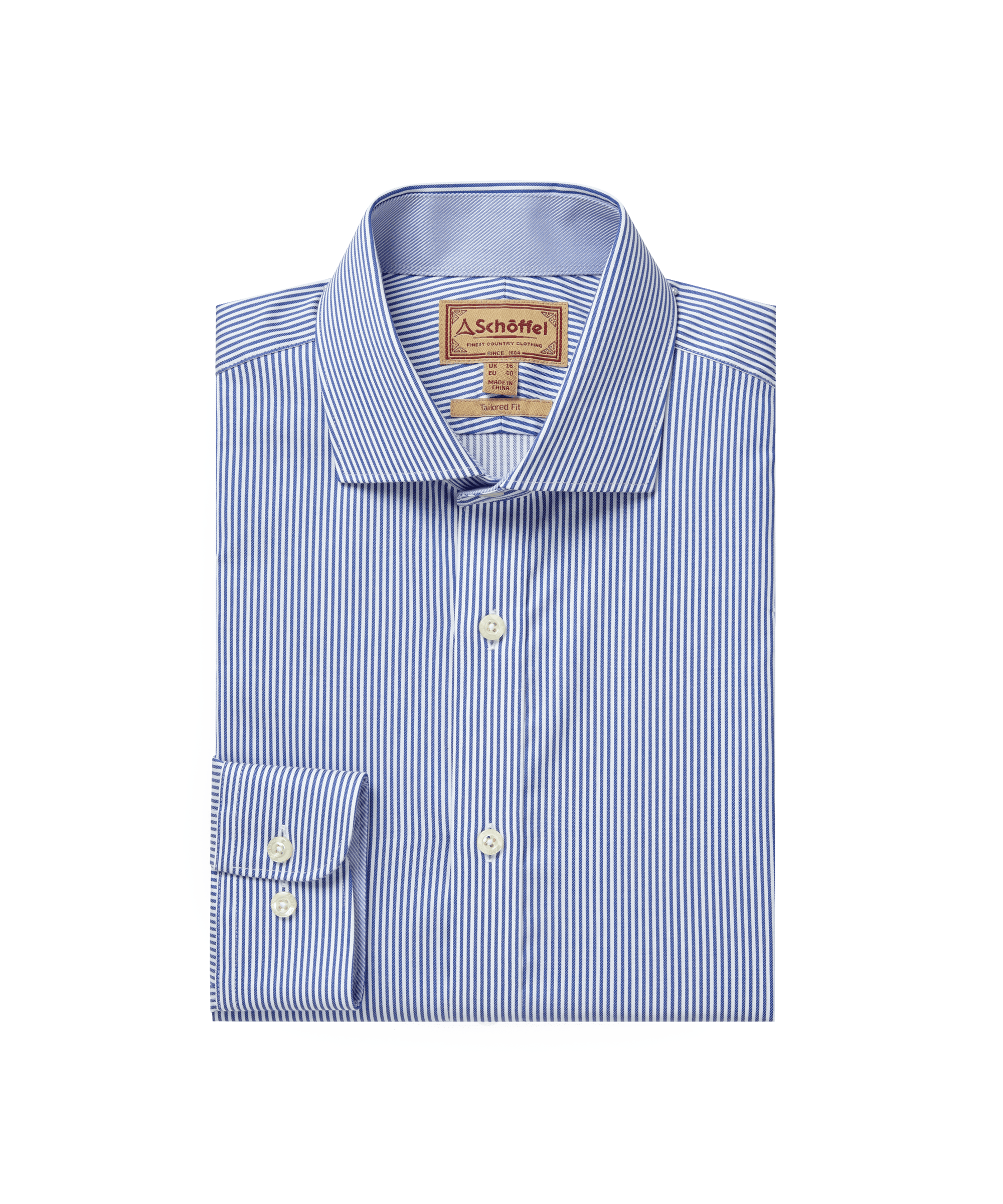 Schöffel Greenwich Tailored Shirt for Men in Navy Stripe