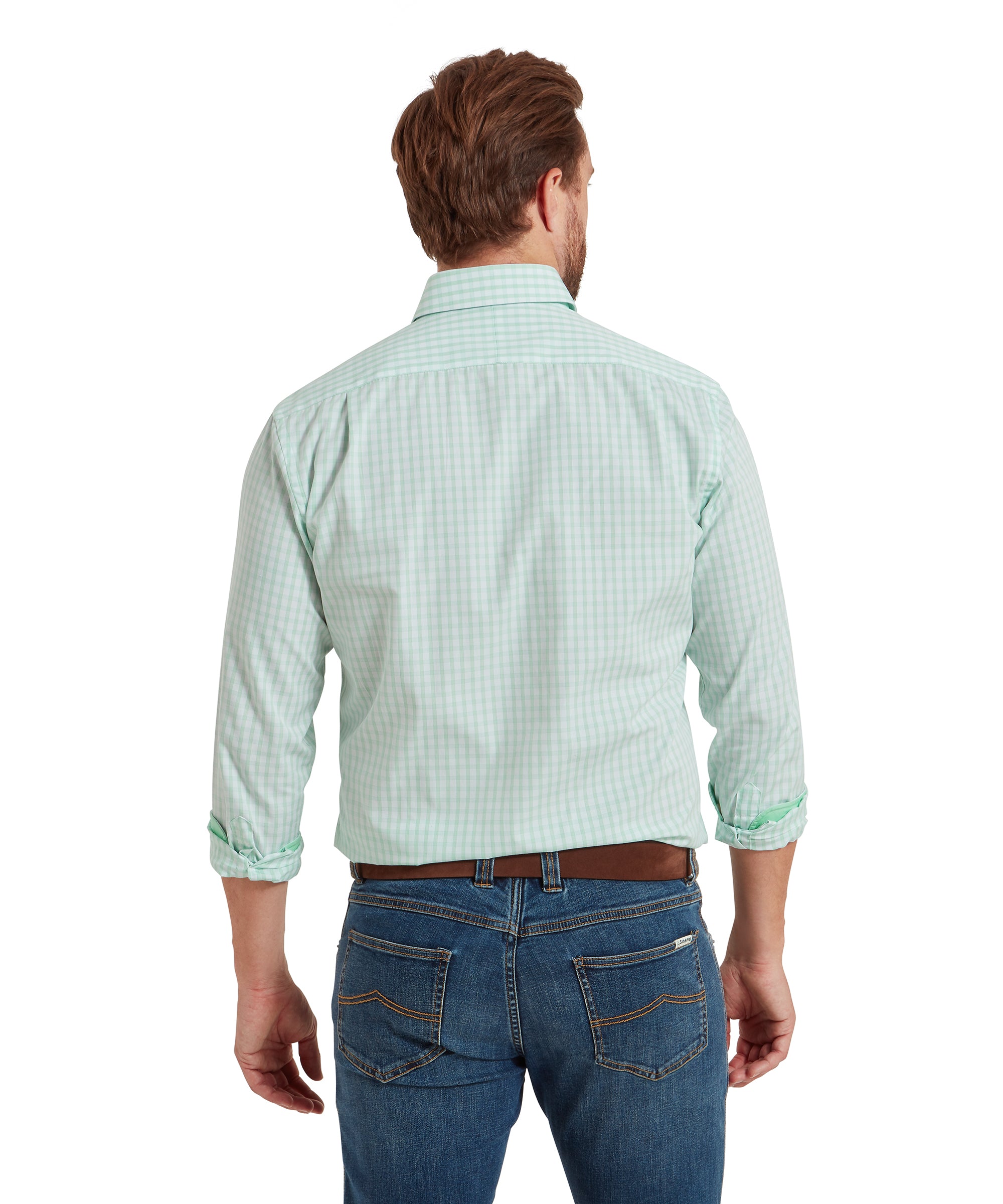 Harlyn Tailored Shirt - Pale Mint Check