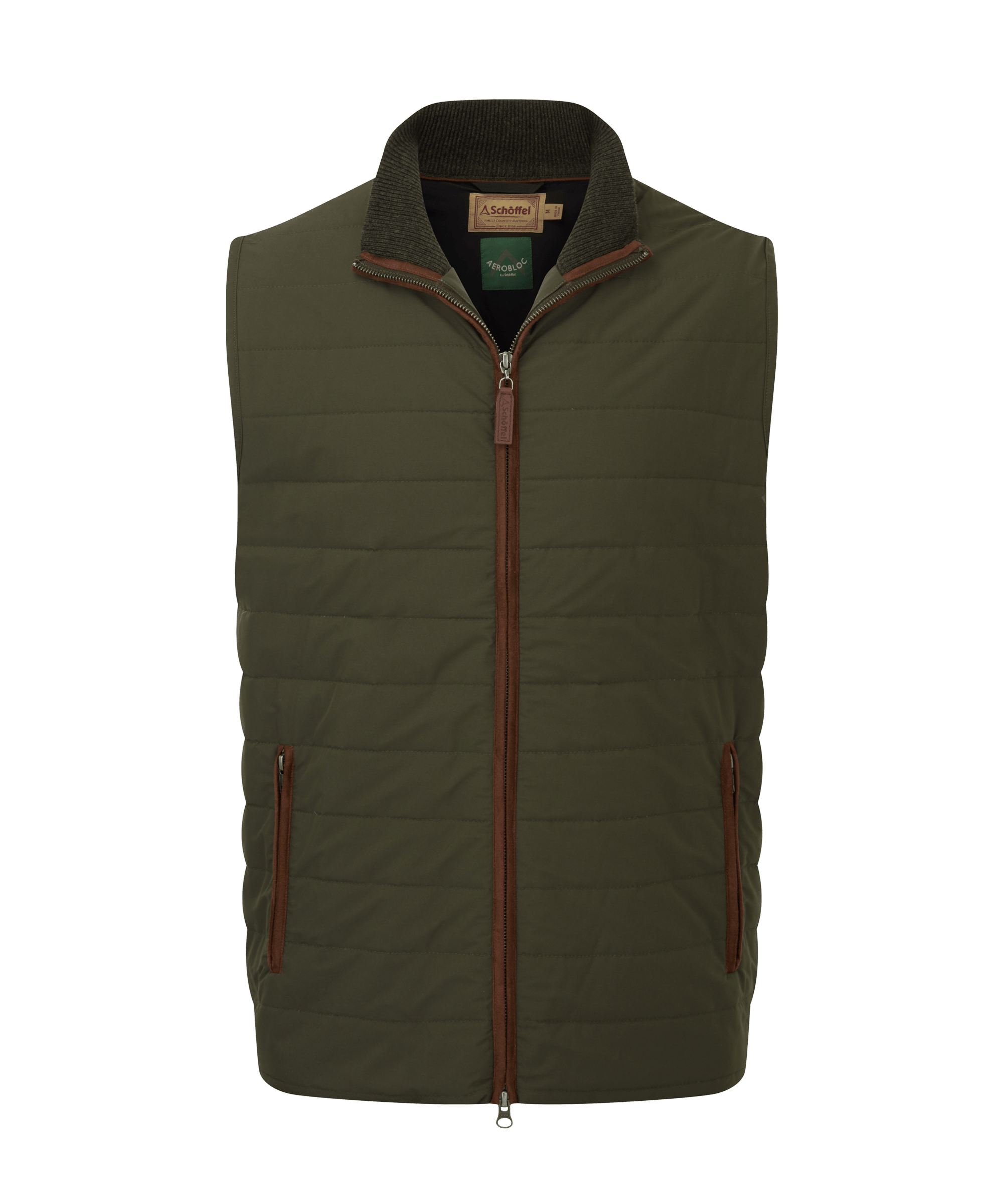 Schöffel Hybrid Aerobloc Gilet for Men in Green