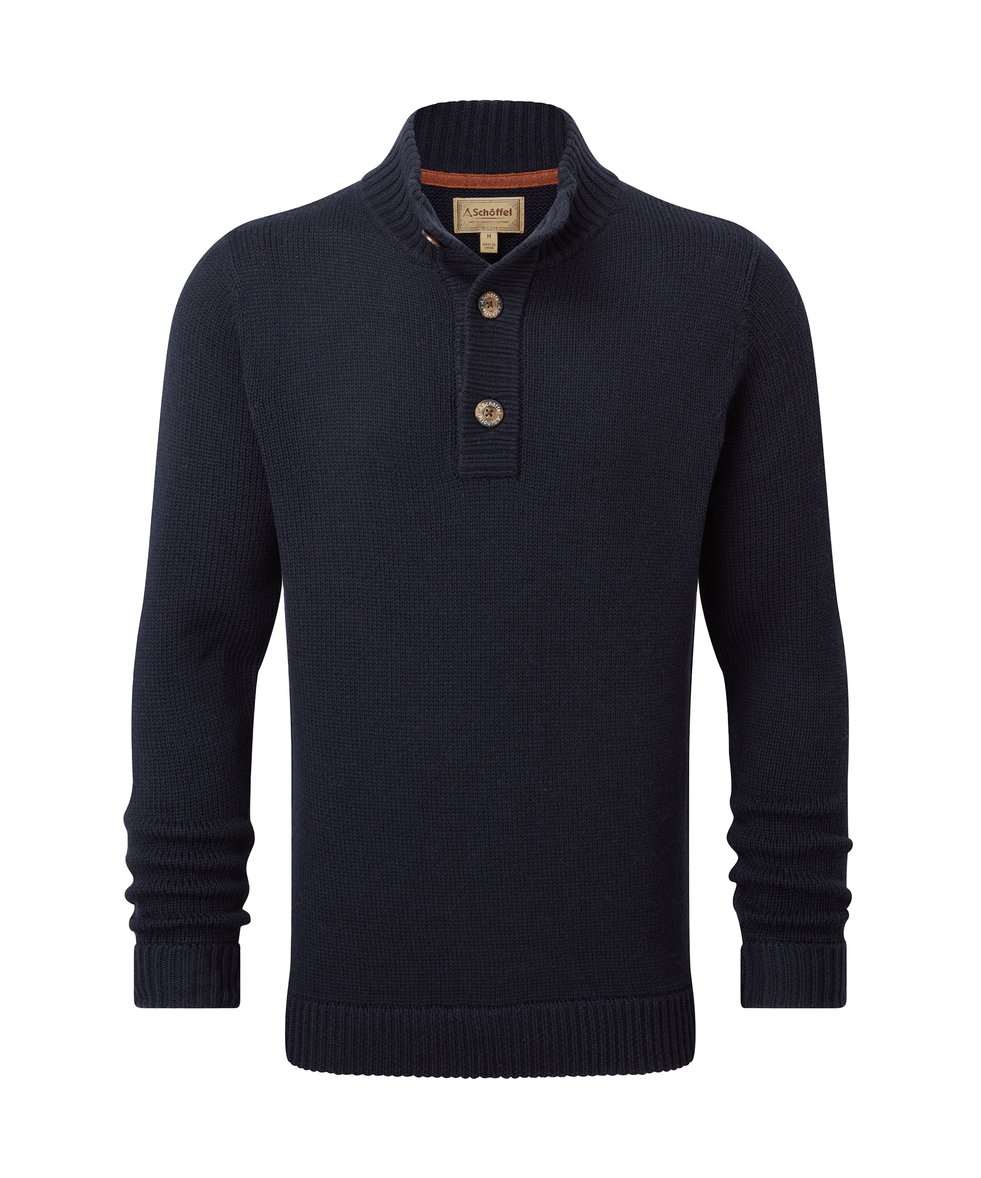 Schöffel Kenmore Lambswool Mix Jumper for Men in Navy