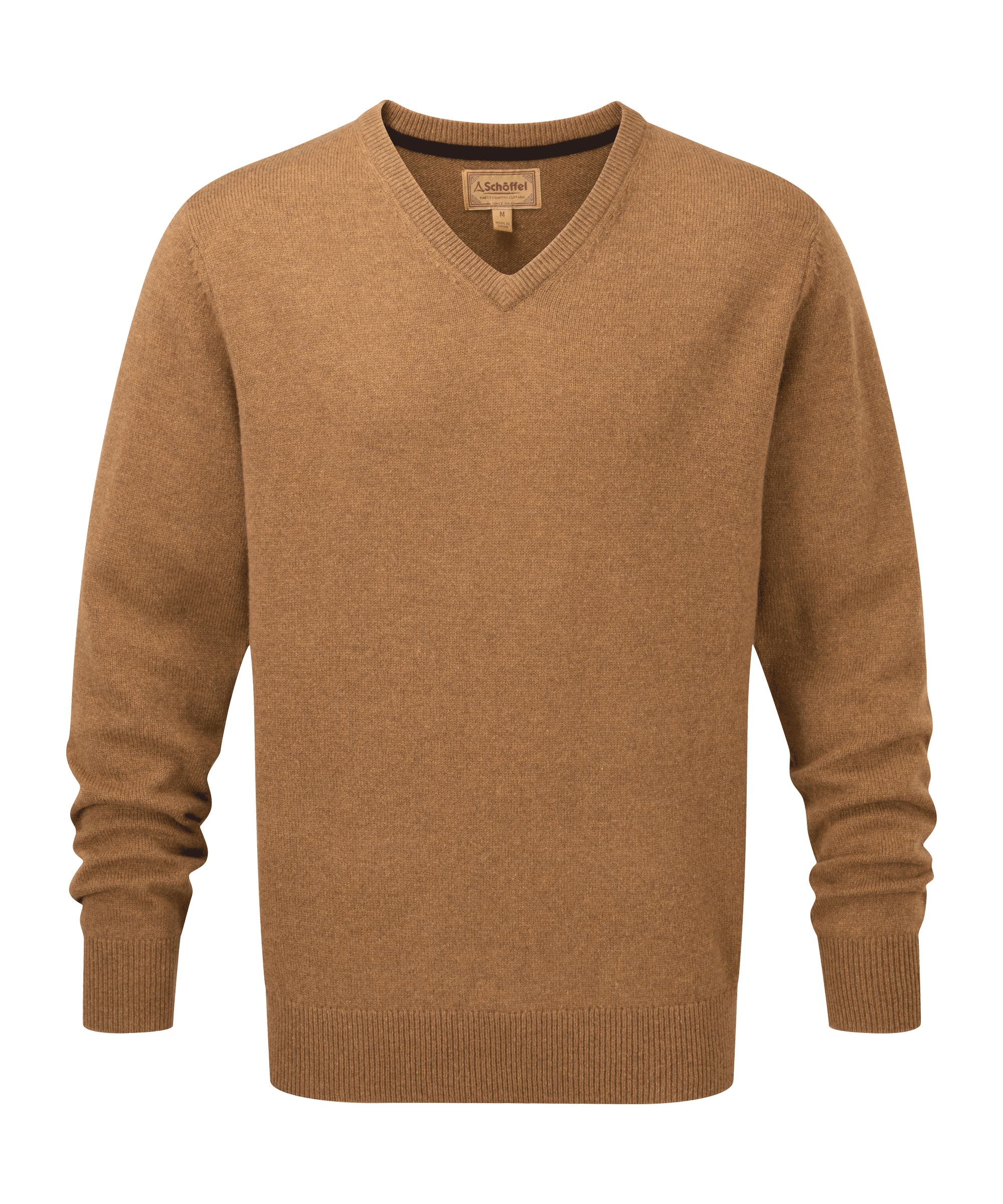 Schöffel Lambswool V-Neck for Men in Brown