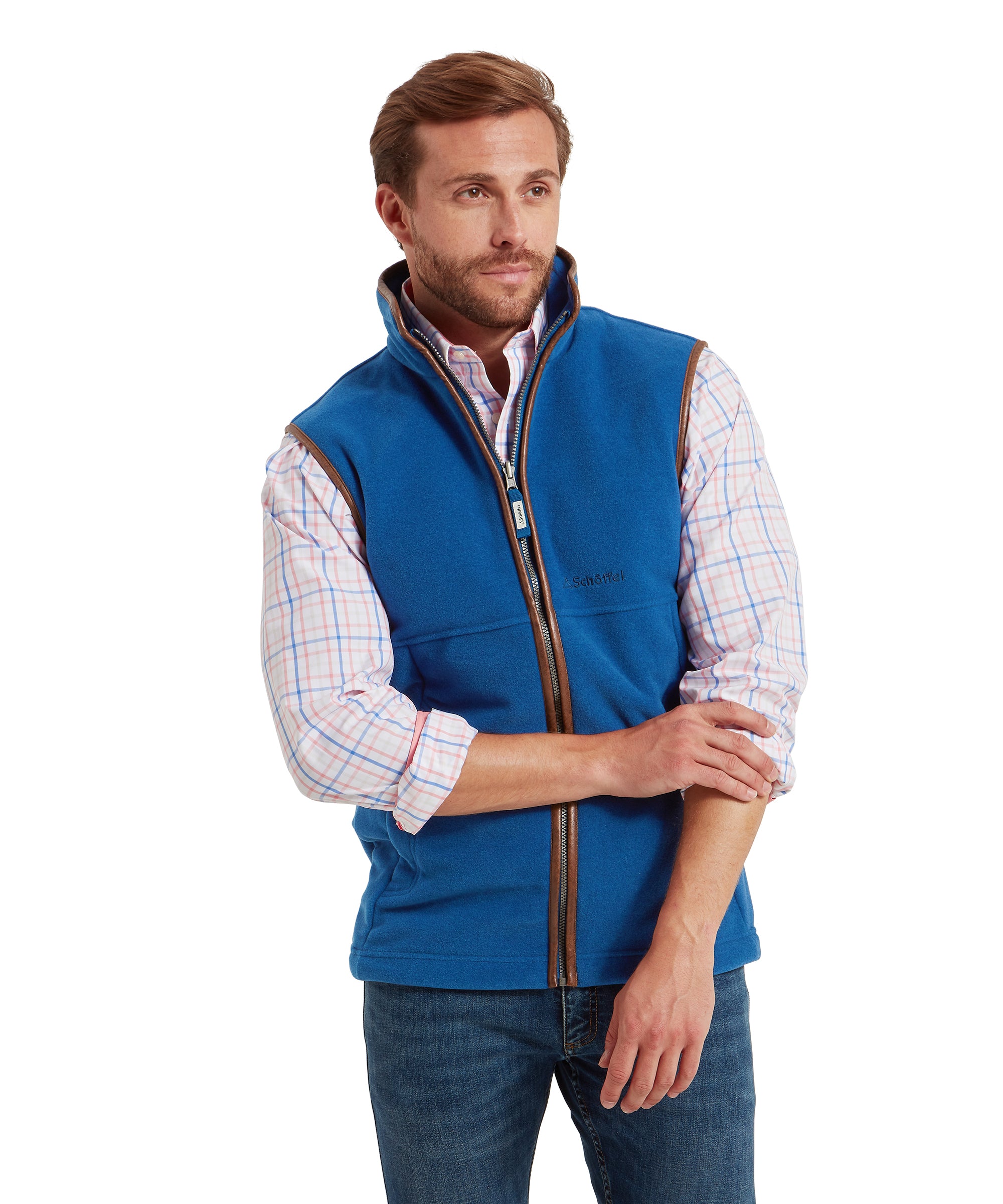 Schoffel navy oakham fleece gilet sale