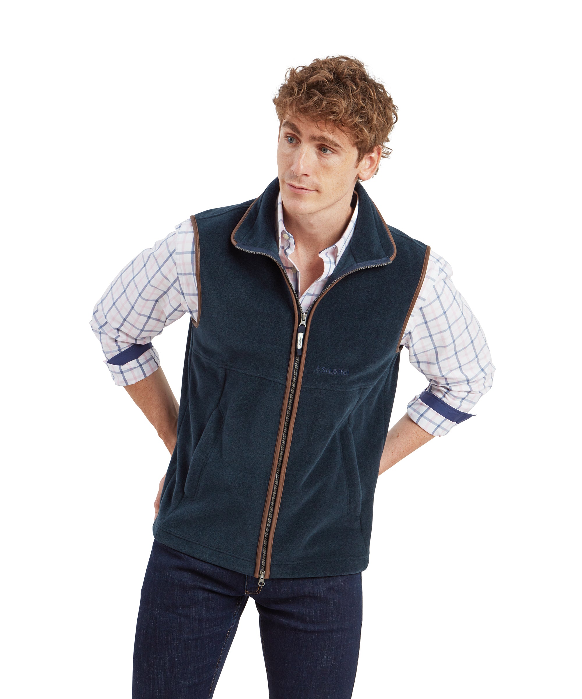 Oakham Fleece Gilet Petrol Blue