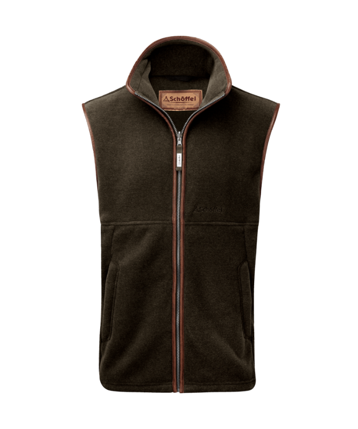 Schöffel Oakham Fleece Gilet for Men in Olive Green