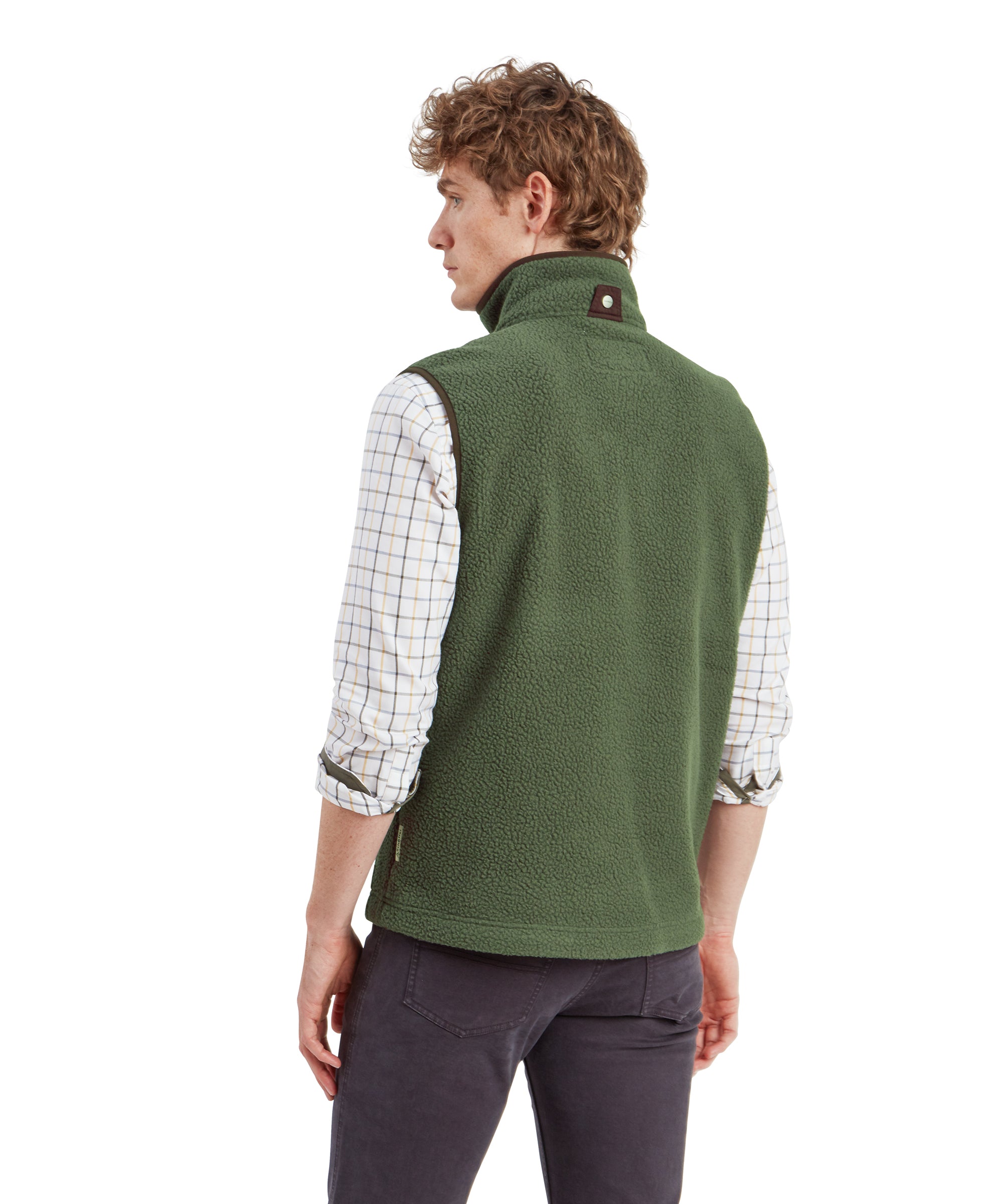 Oakham Retro Fleece Gilet - Woodland