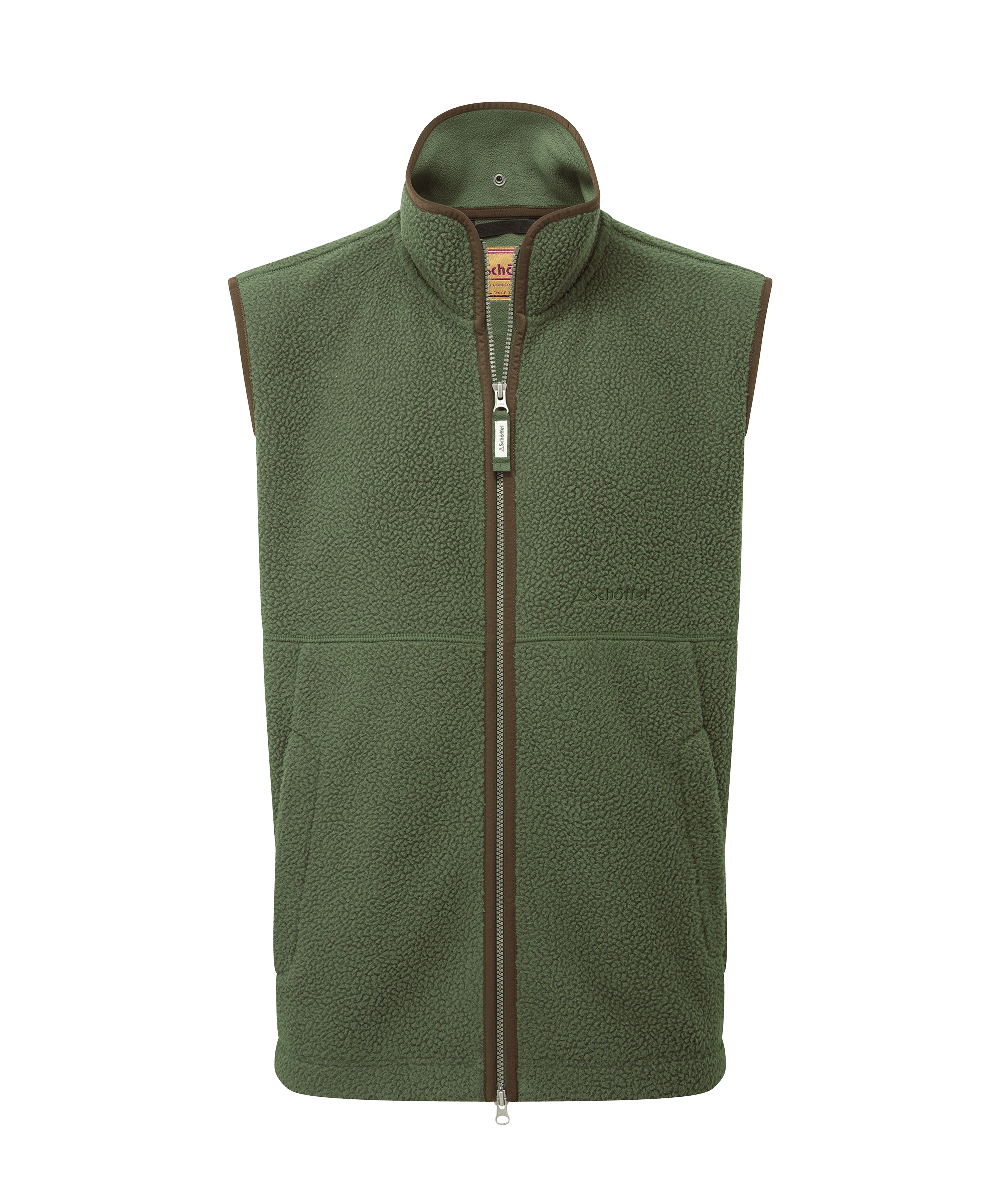 Schöffel Oakham Retro Fleece Gilet for Men in Green