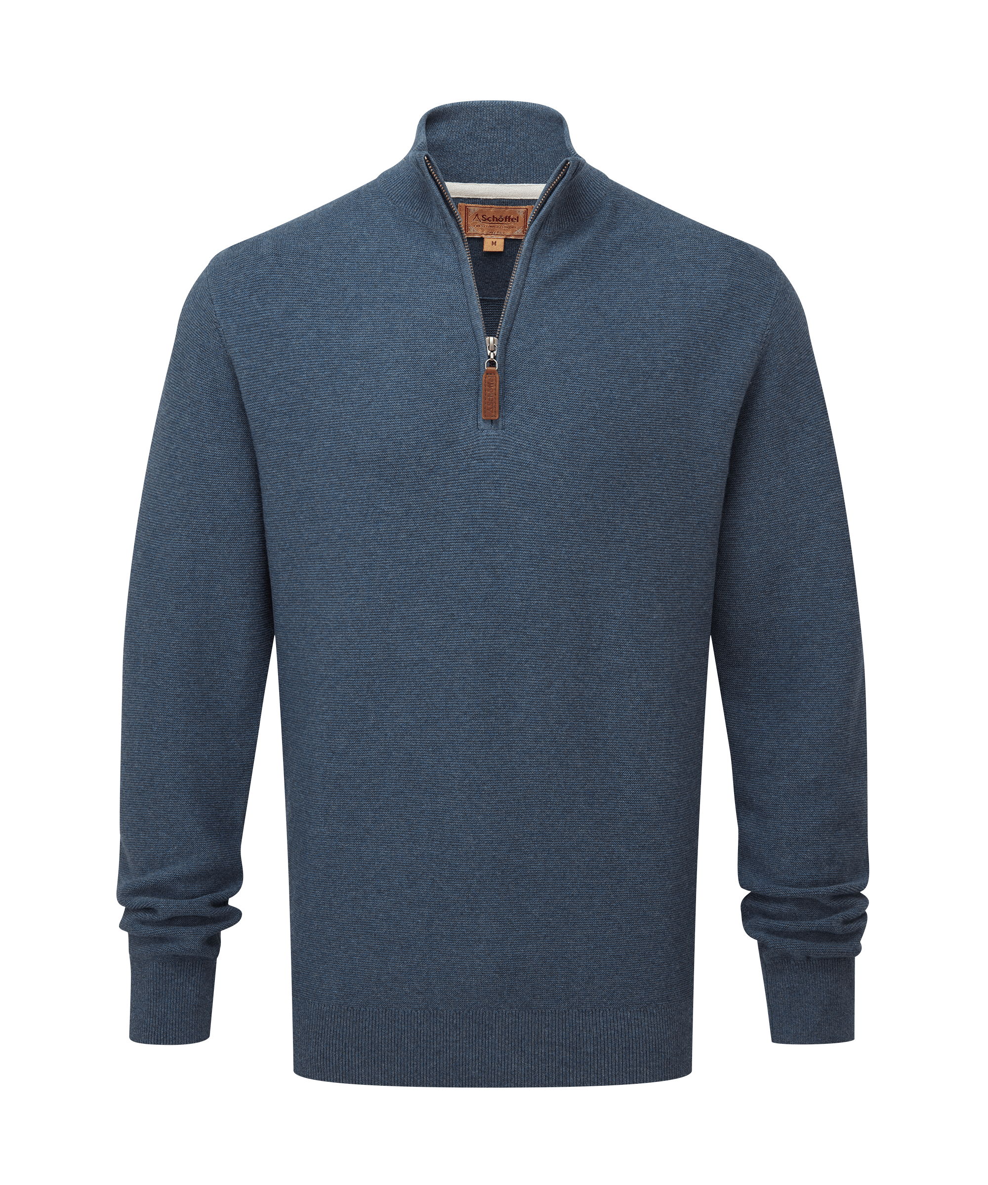 Schöffel Men's Porthleven Quarter Zip Jumper in Blue