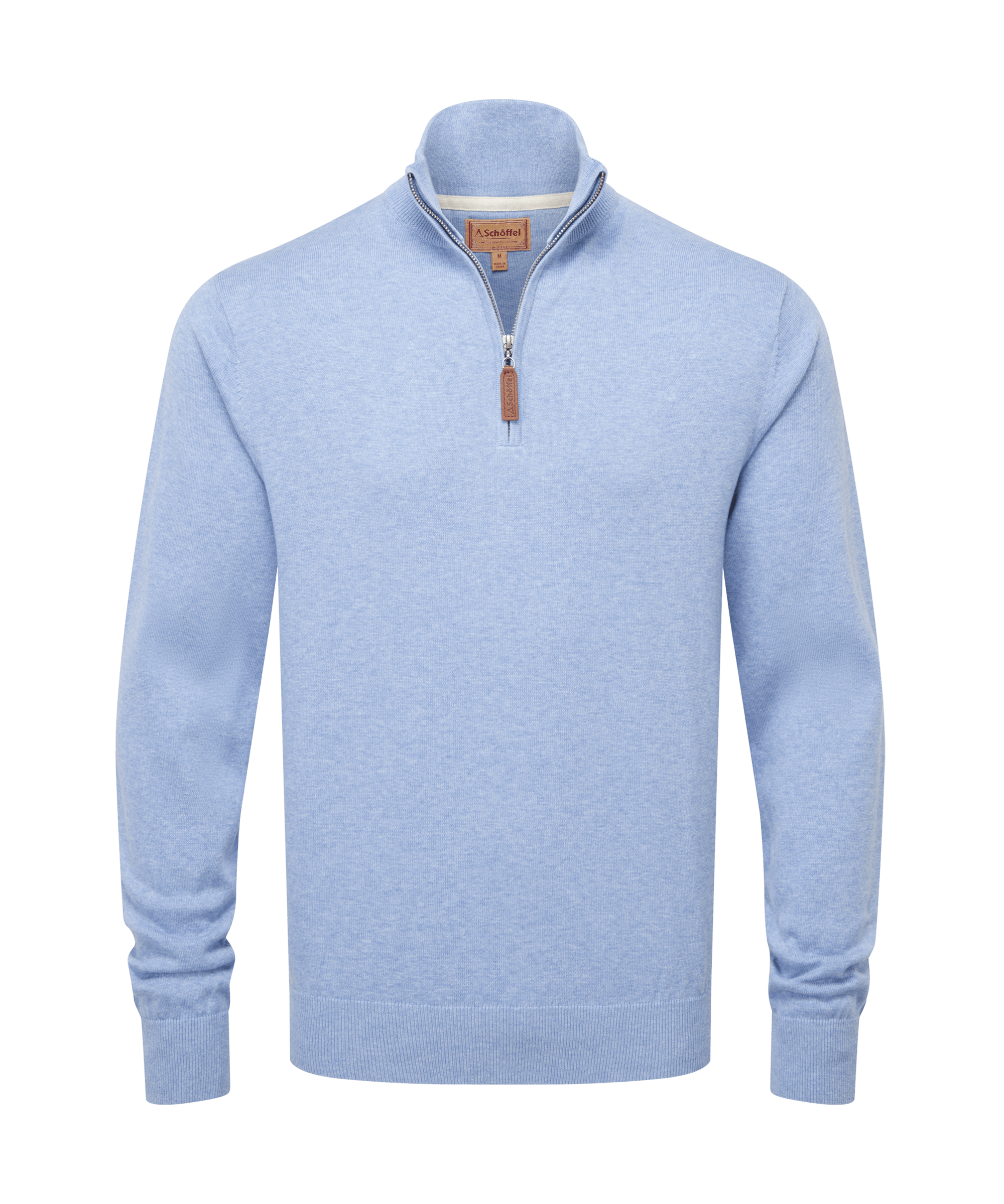 Schöffel Porthmeor Pima Cotton 1/4 Zip for Men in Blue