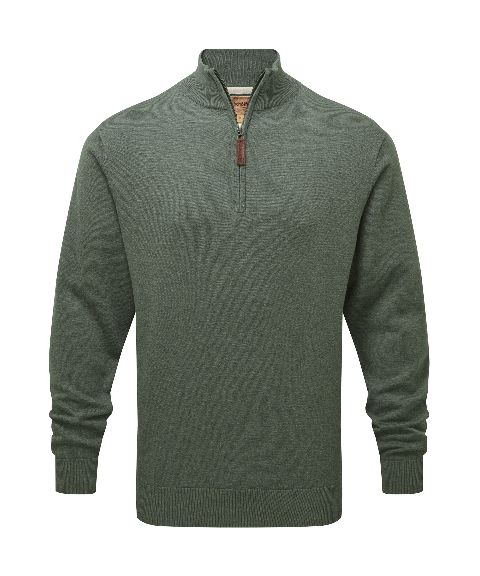 Schöffel Porthmeor Pima Cotton 1/4 Zip for Men in Green