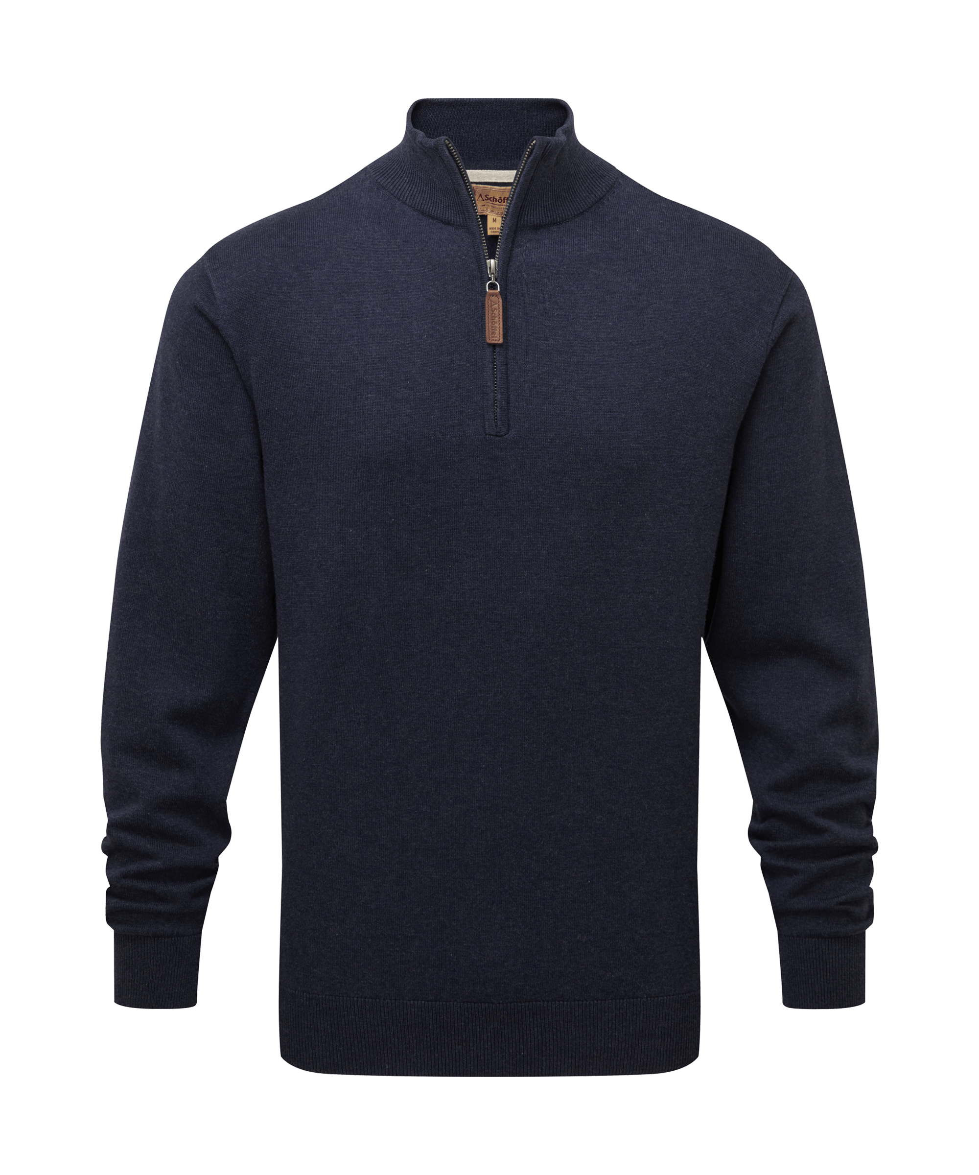 Schöffel Porthmeor Pima Cotton 1/4 Zip for Men in Navy