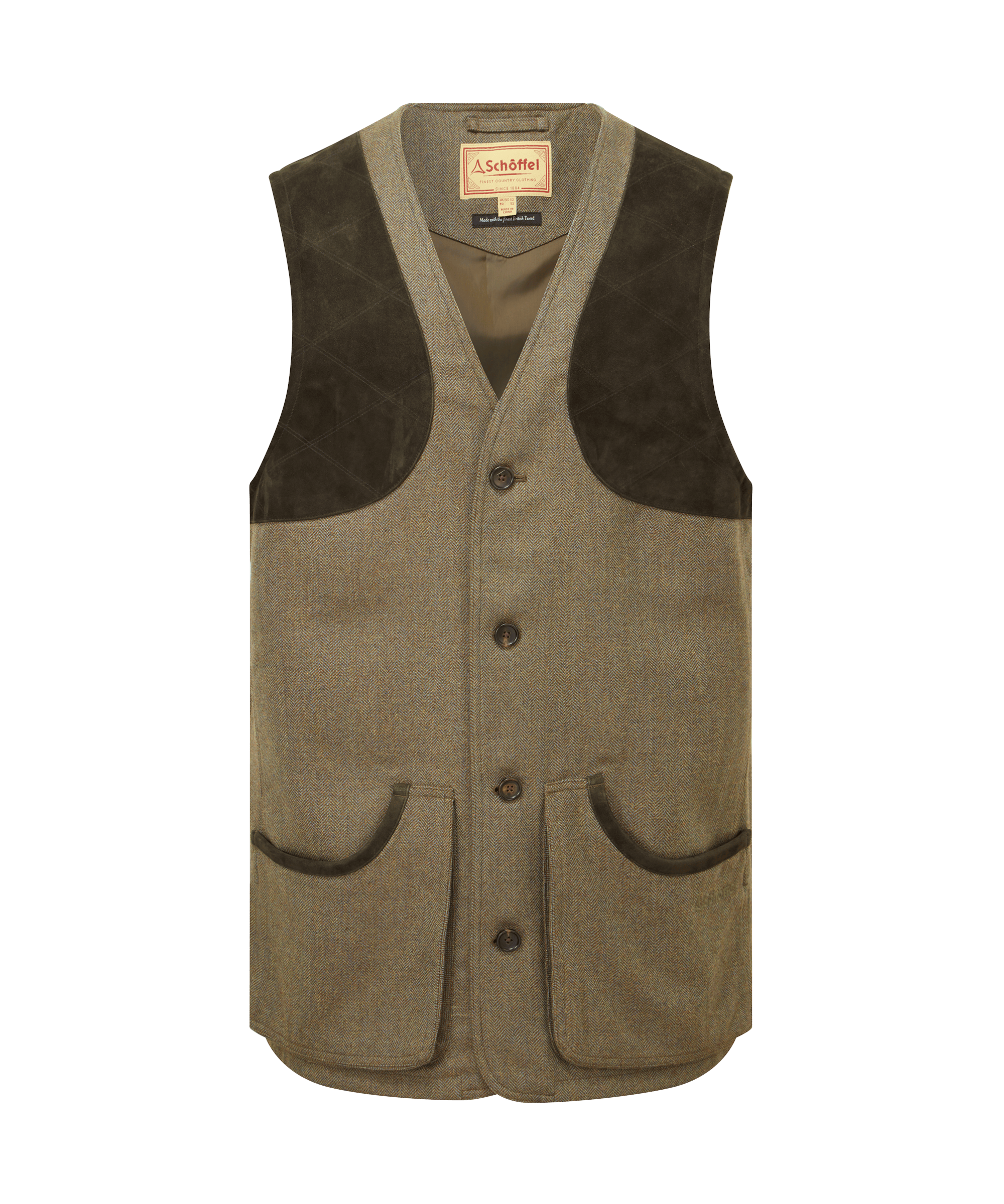 Schöffel Ptarmigan Tweed Waistcoat II for Men in Green