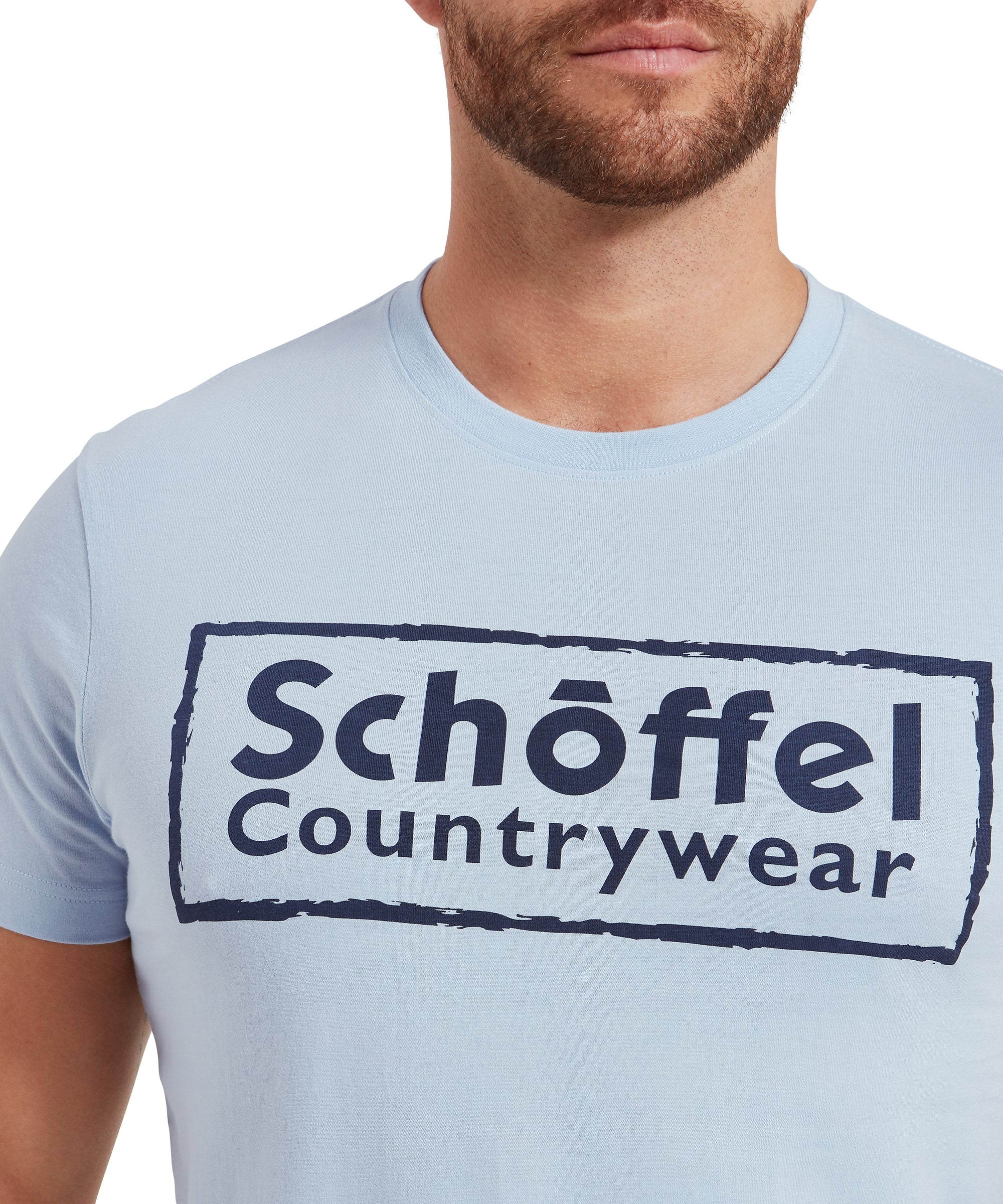 Schoffel Heritage T Shirt - Pale Blue