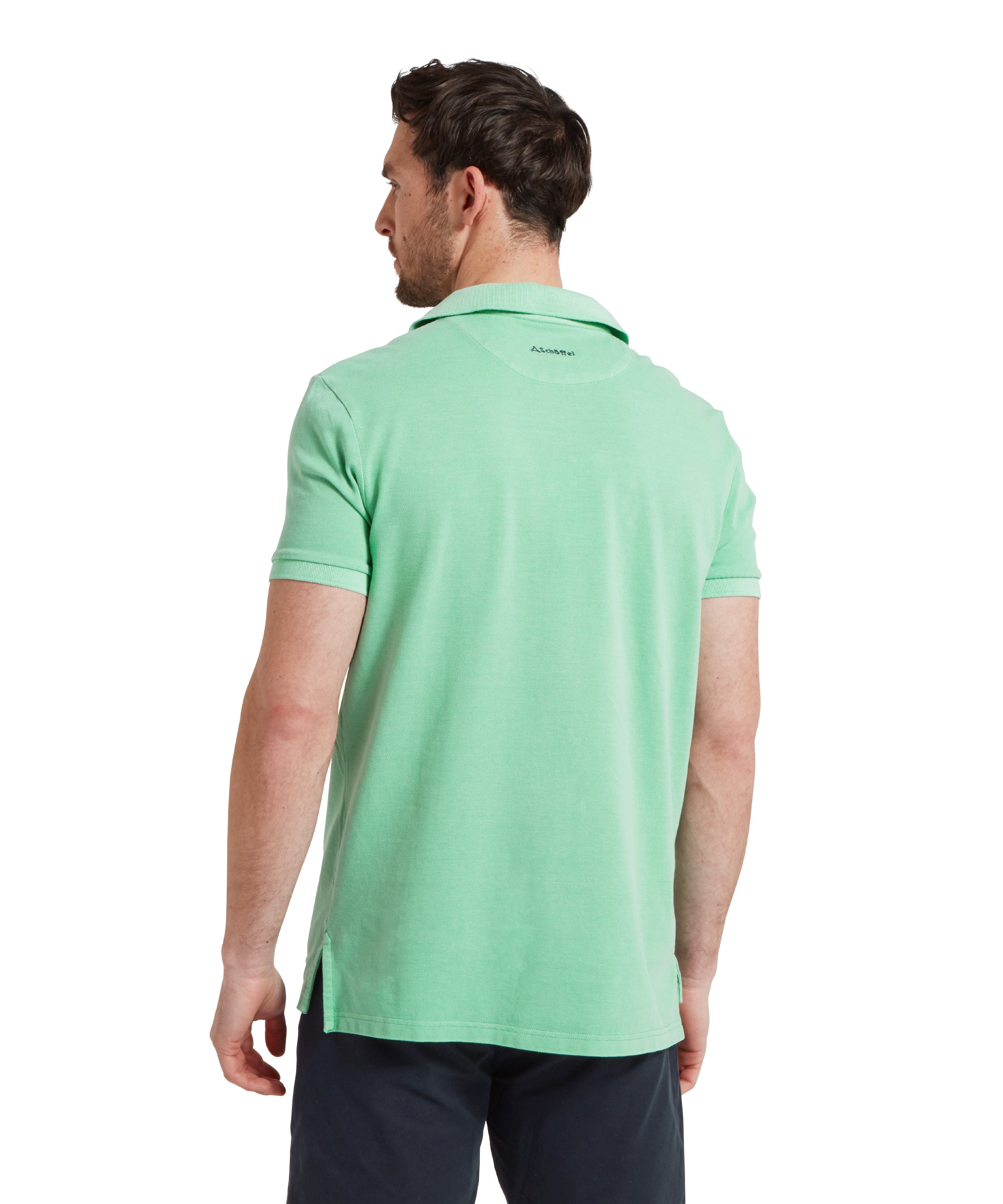 St Ives Garment Dyed Polo Shirt - Sea Green