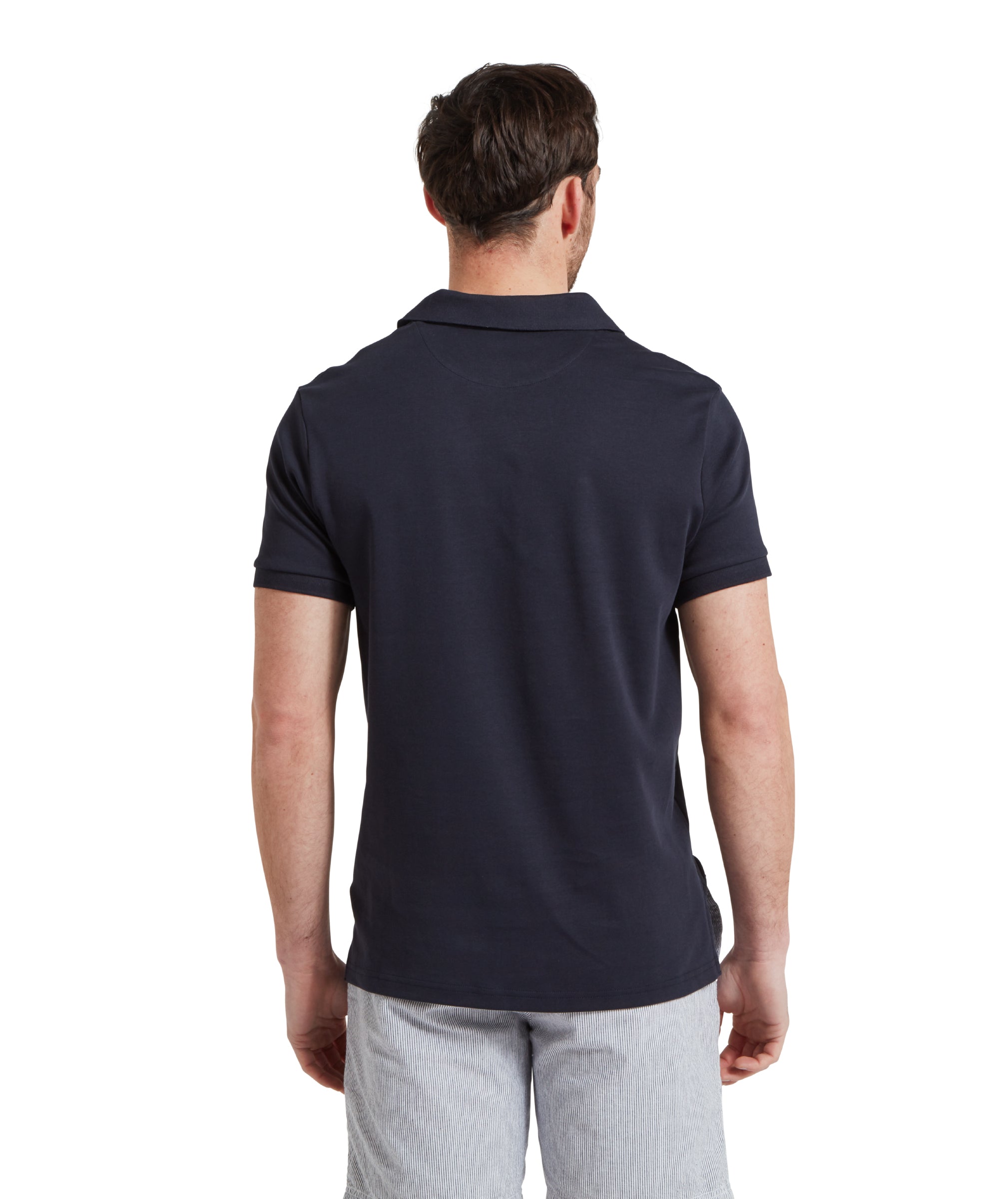 St Ives Jersey Polo Shirt - Navy