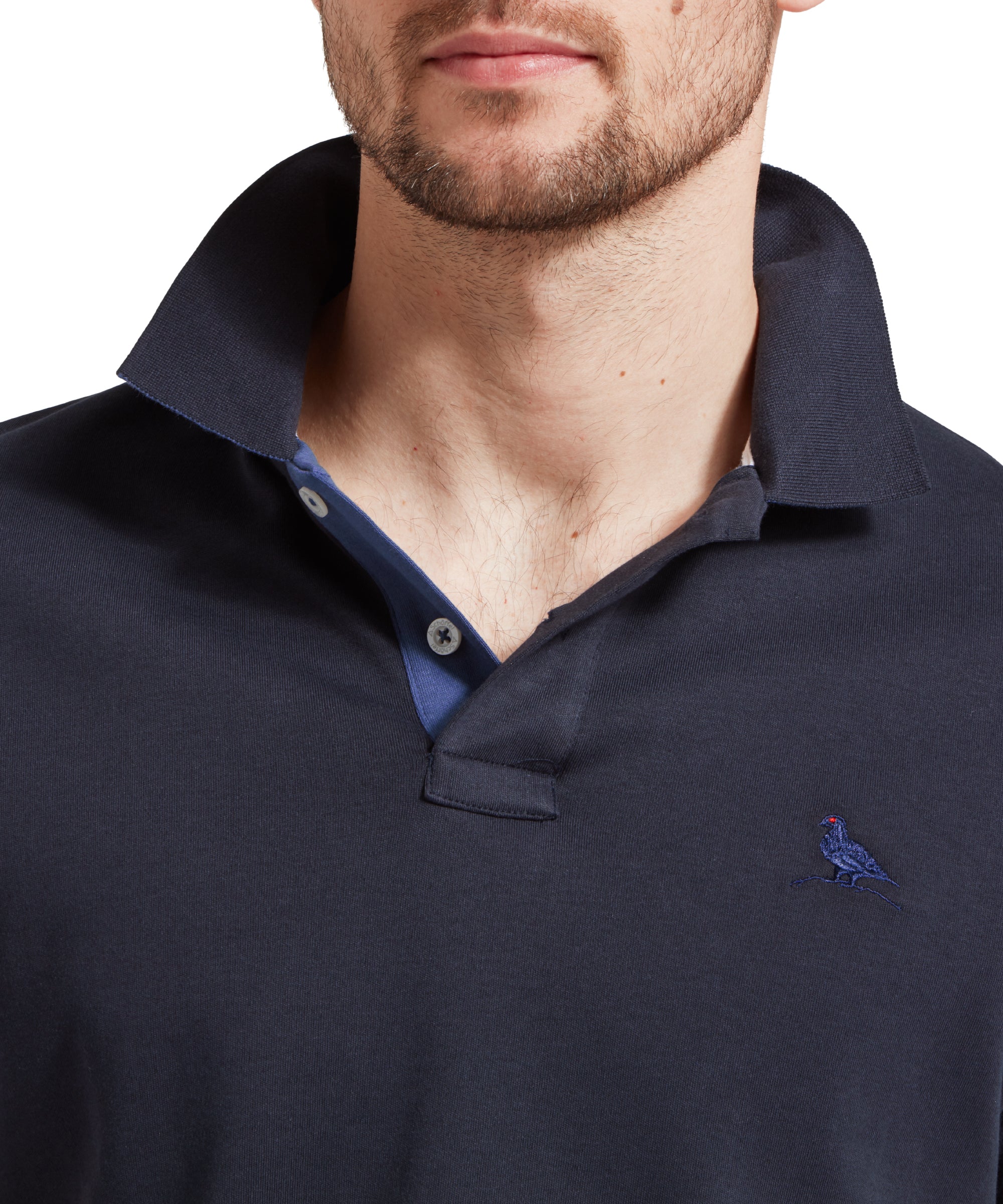 St Ives Jersey Polo Shirt - Navy