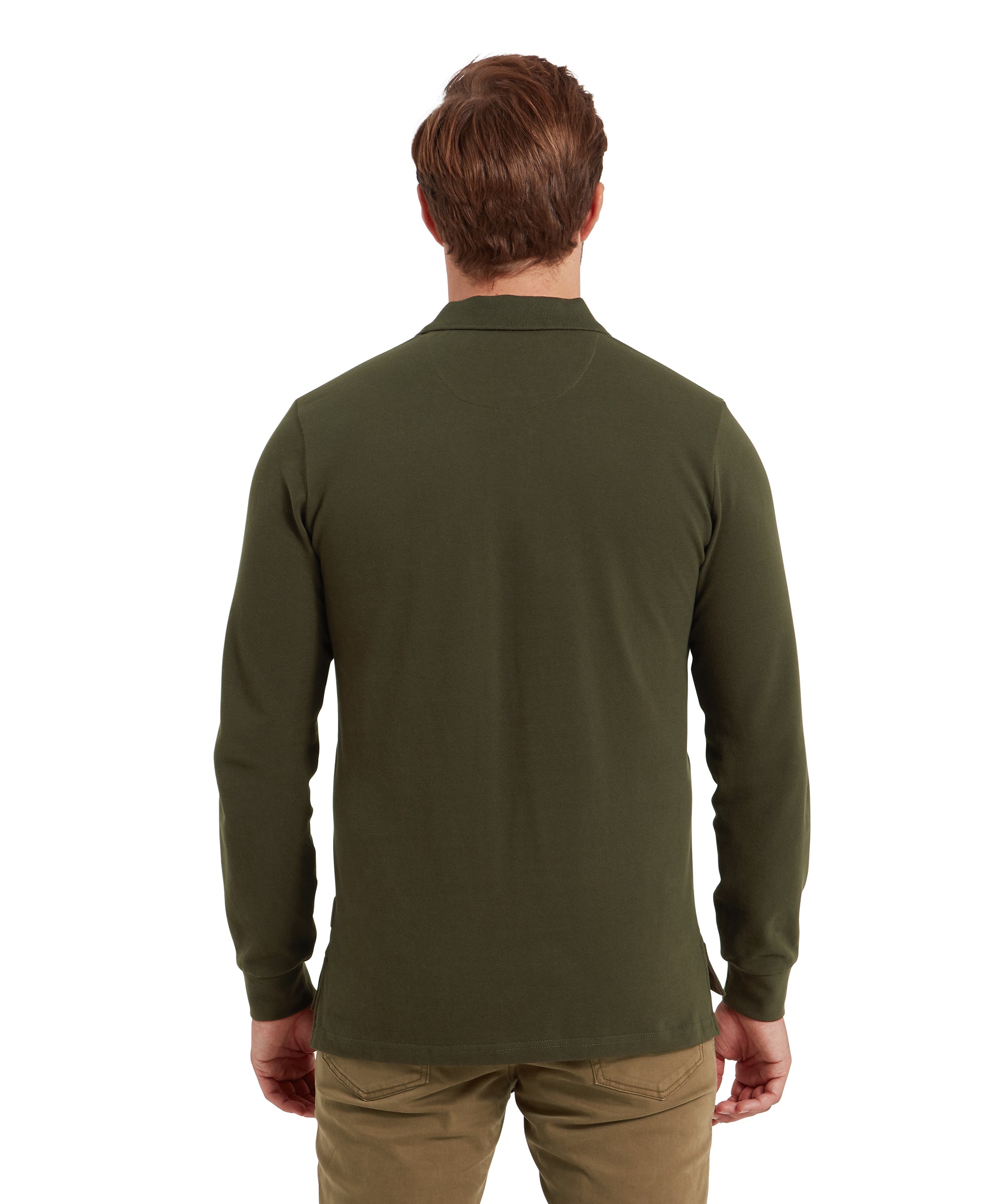 St Ives Long Sleeve Polo Shirt - Forest