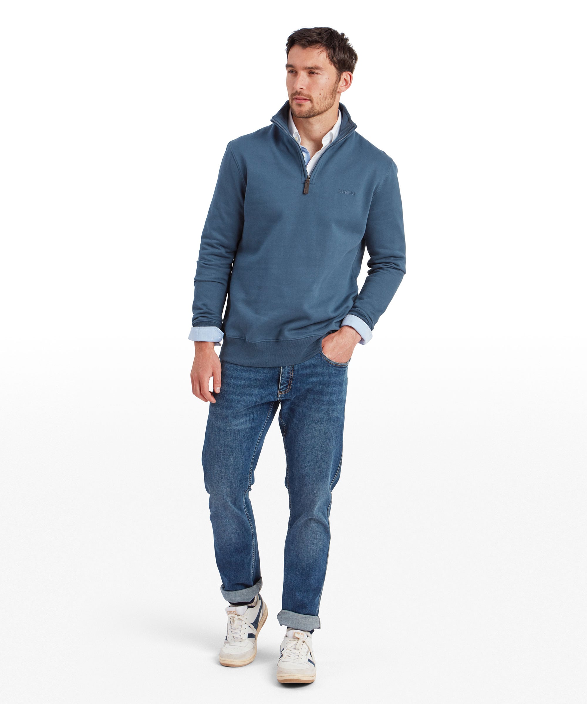 St Merryn Sweatshirt - Petrol Blue