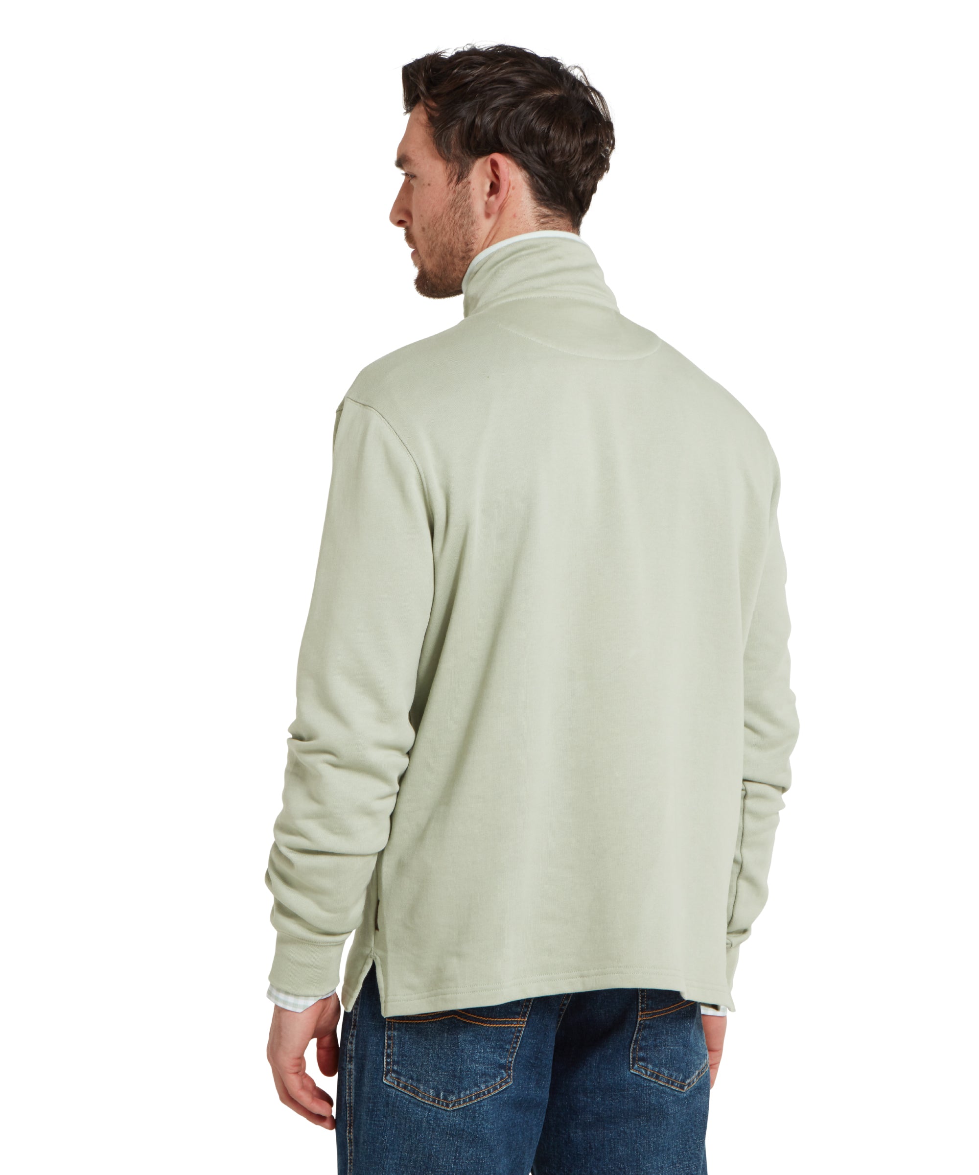 Trencrom Quarter Zip - Aqua Grey/Blue Water