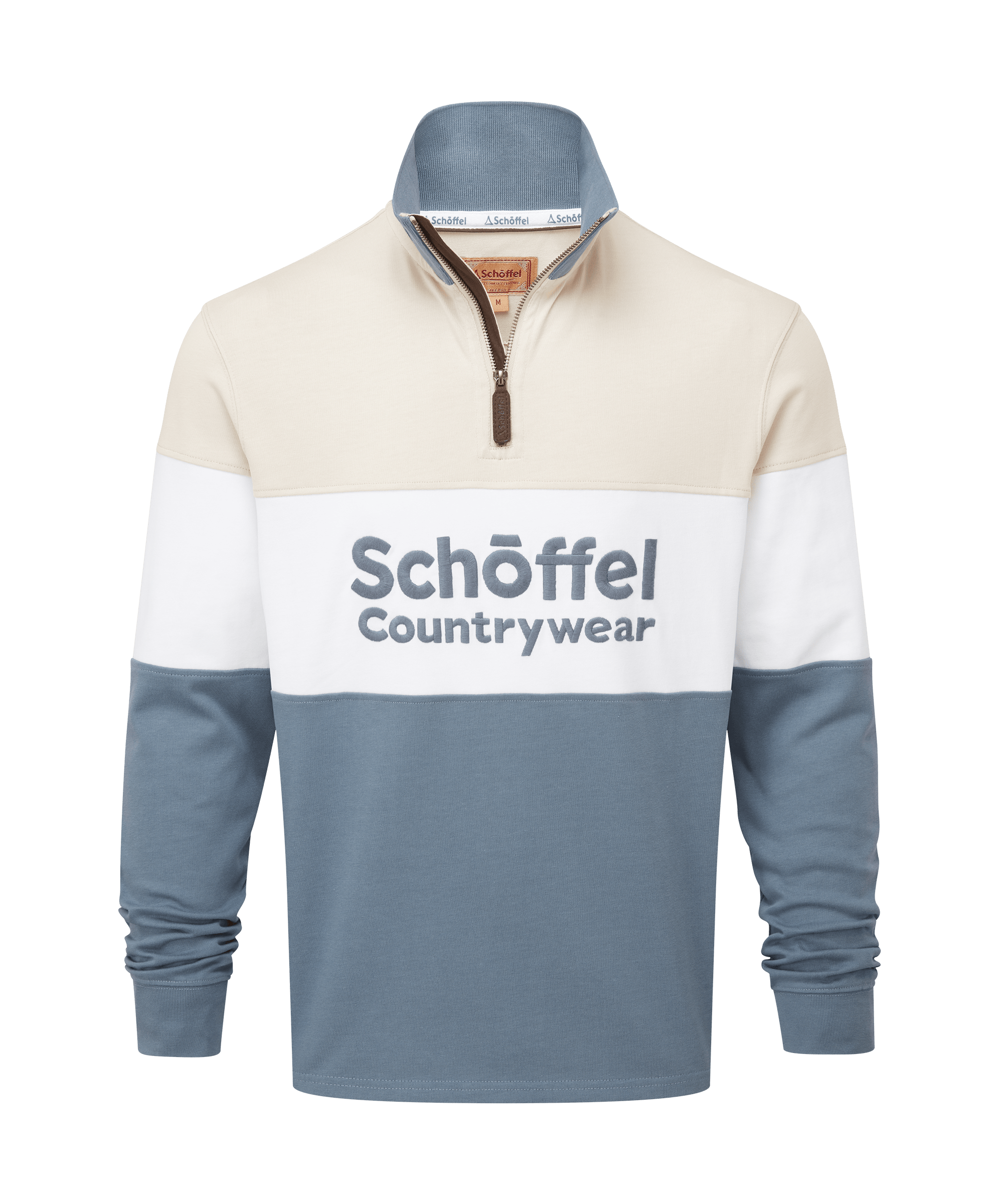 Schöffel Unisex Exeter Quarter Zip in Light Brown