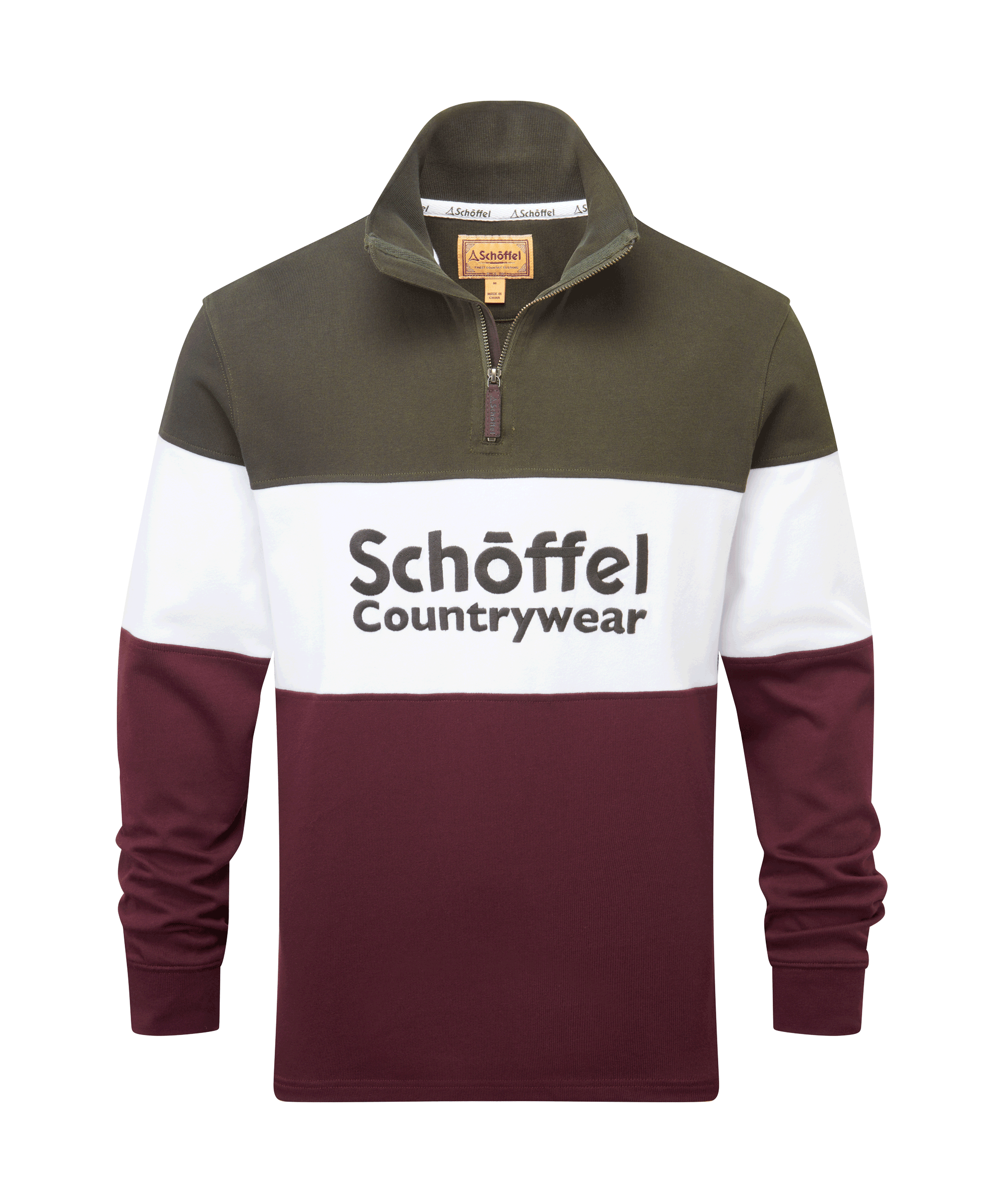 Schöffel Exeter Heritage 1/4 Zip for Unisex in Red