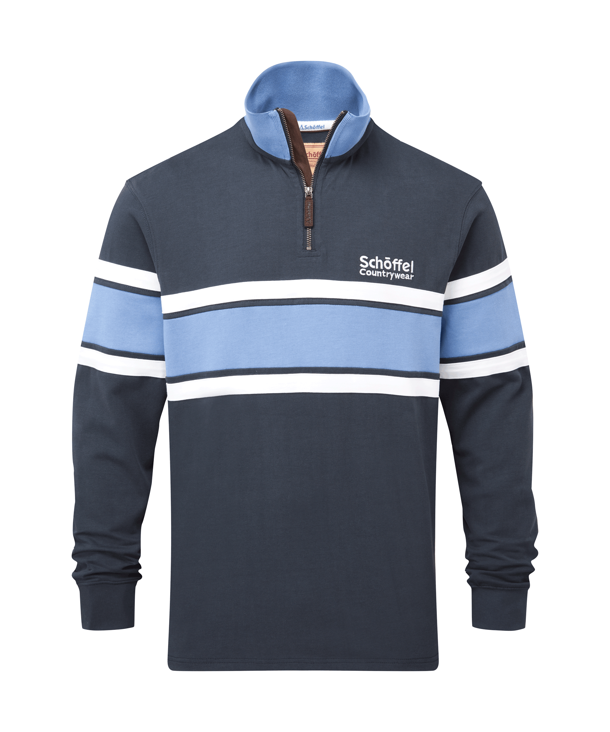 Schöffel Exmouth Heritage 1/4 Zip for Unisex in Blue