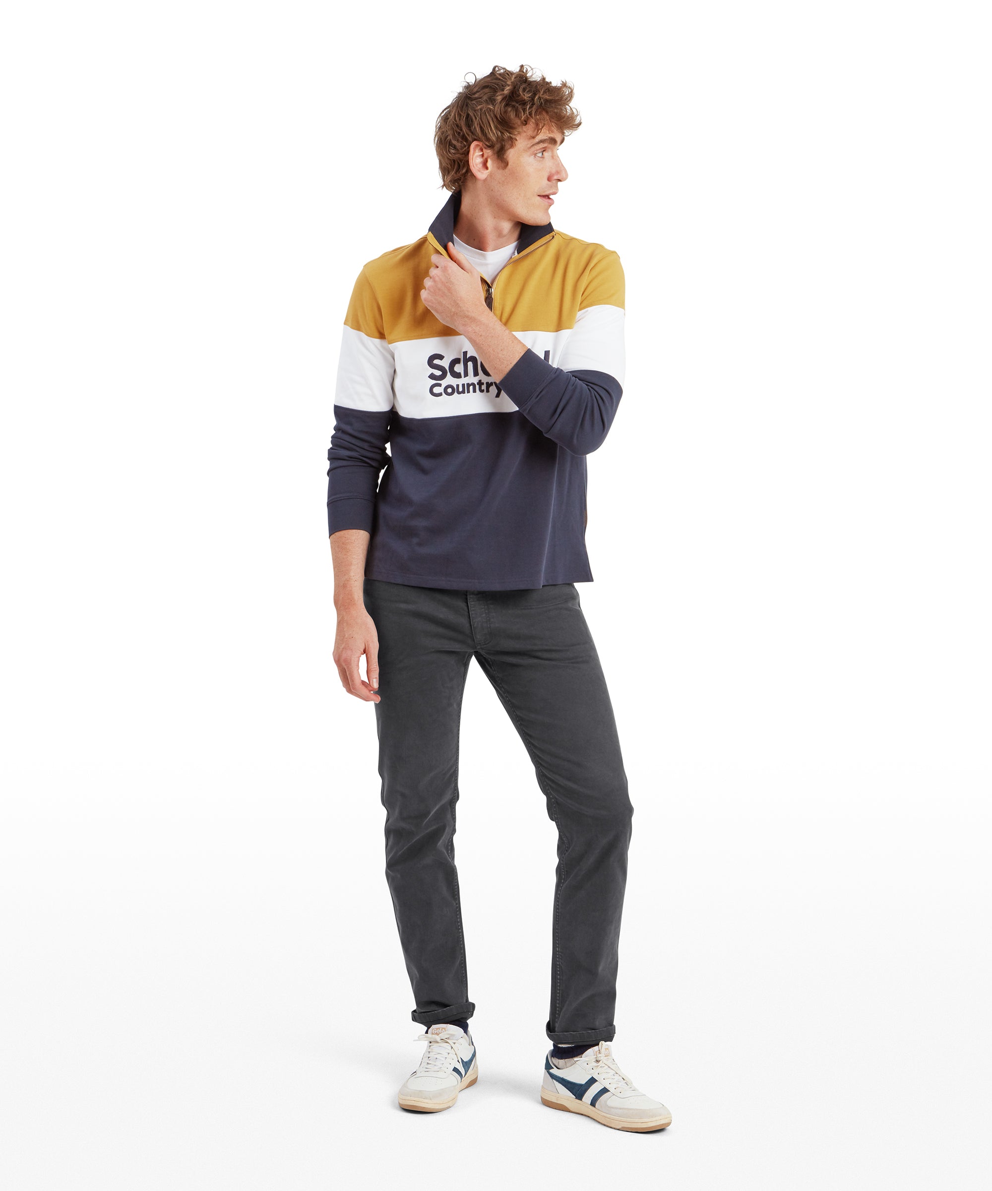 Exeter Heritage Quarter Zip - Mustard