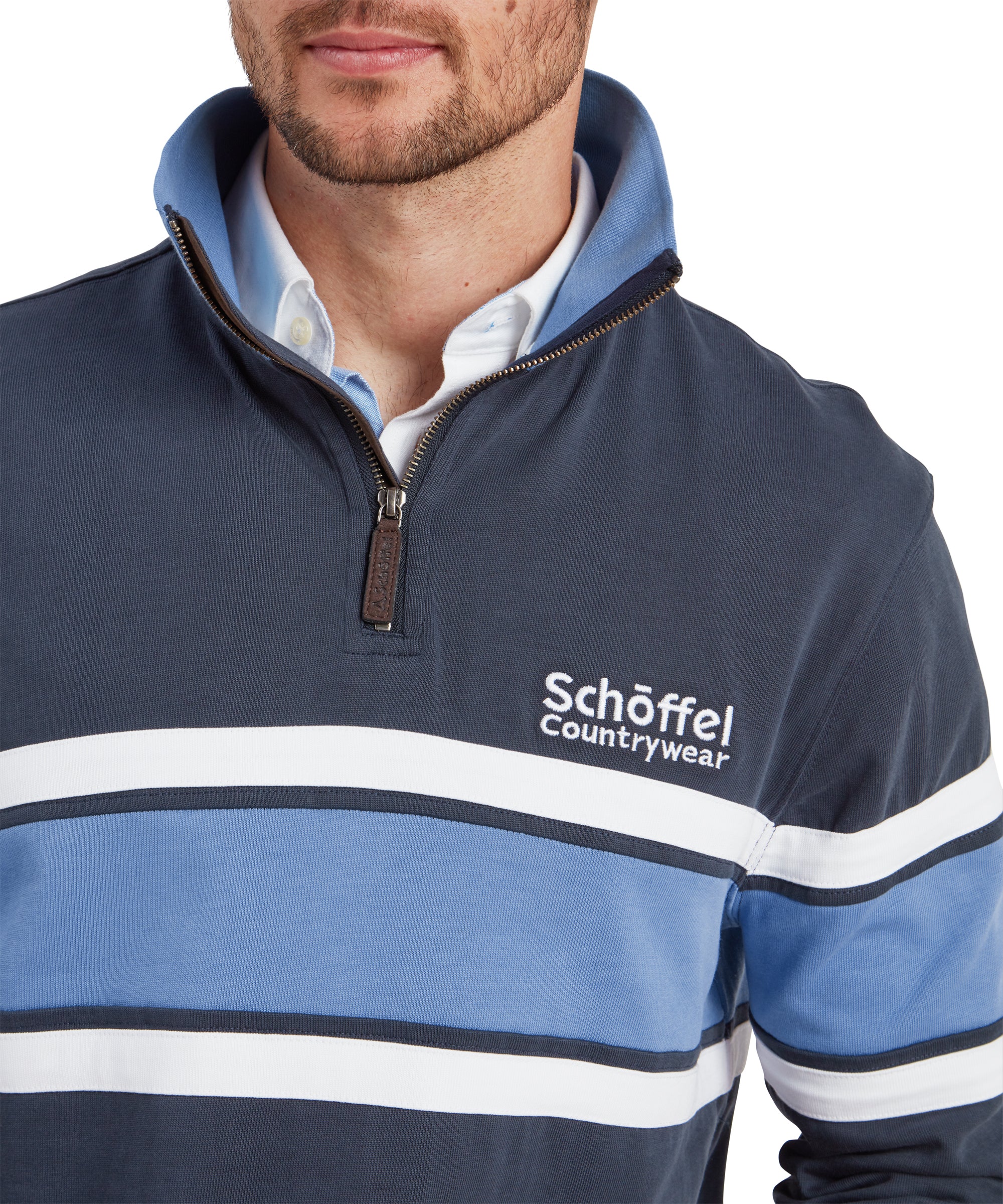 Exmouth Heritage Quarter Zip - Petrol Blue