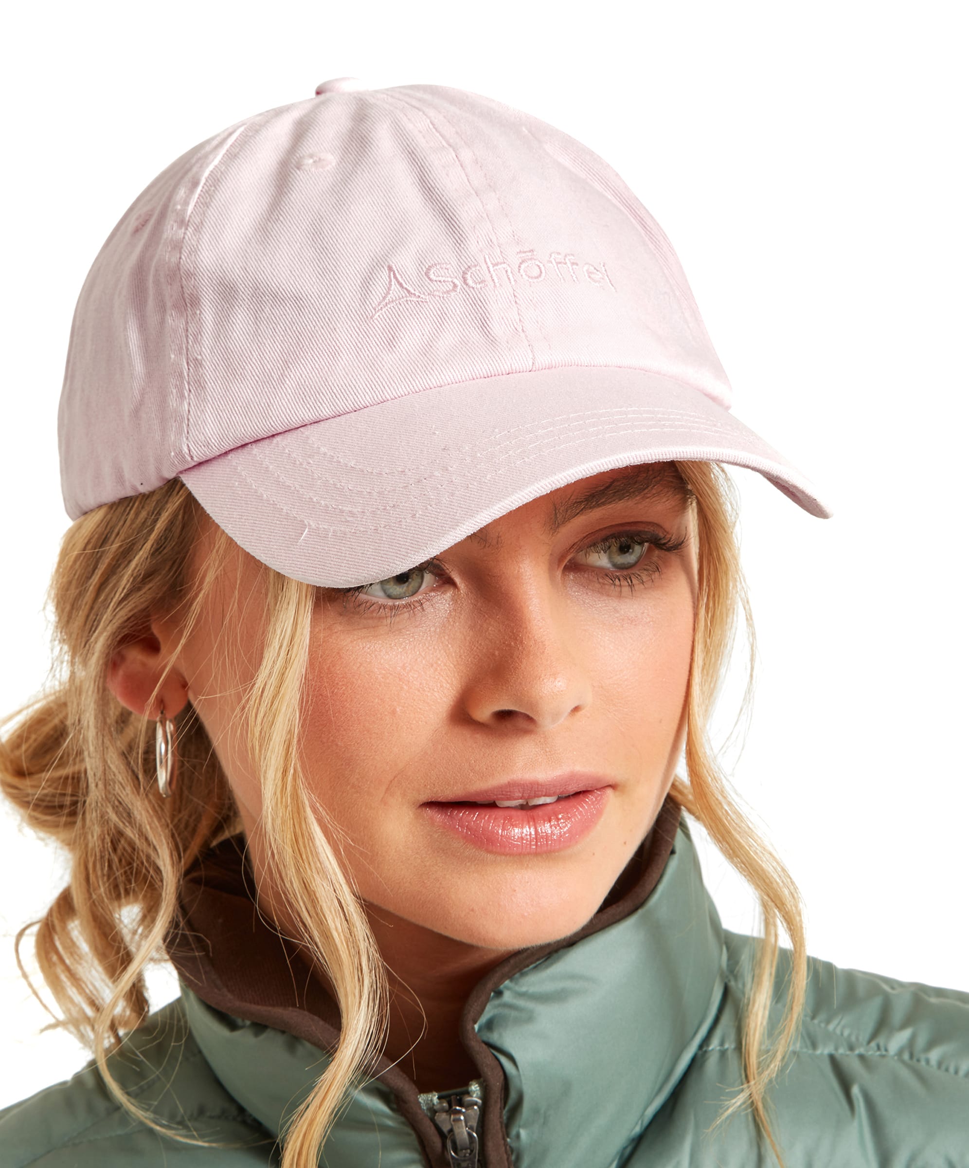 Pale pink baseball cap online