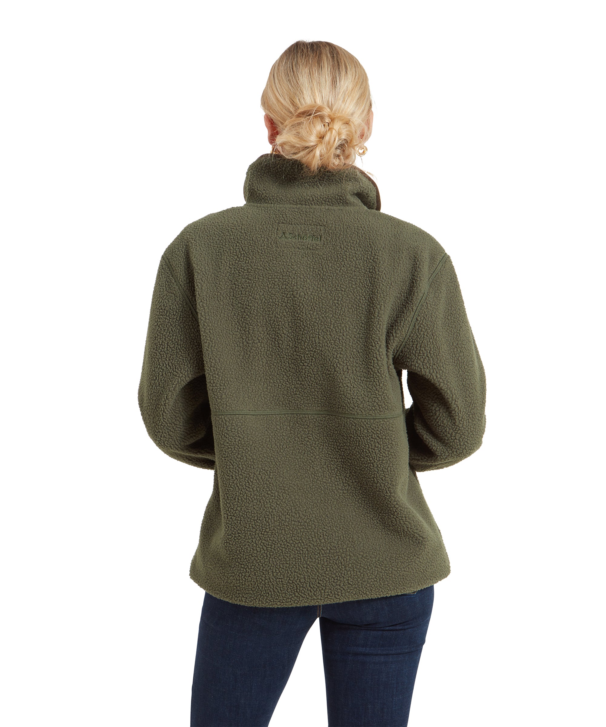 Berkeley Retro Quarter Zip Fleece - Woodland