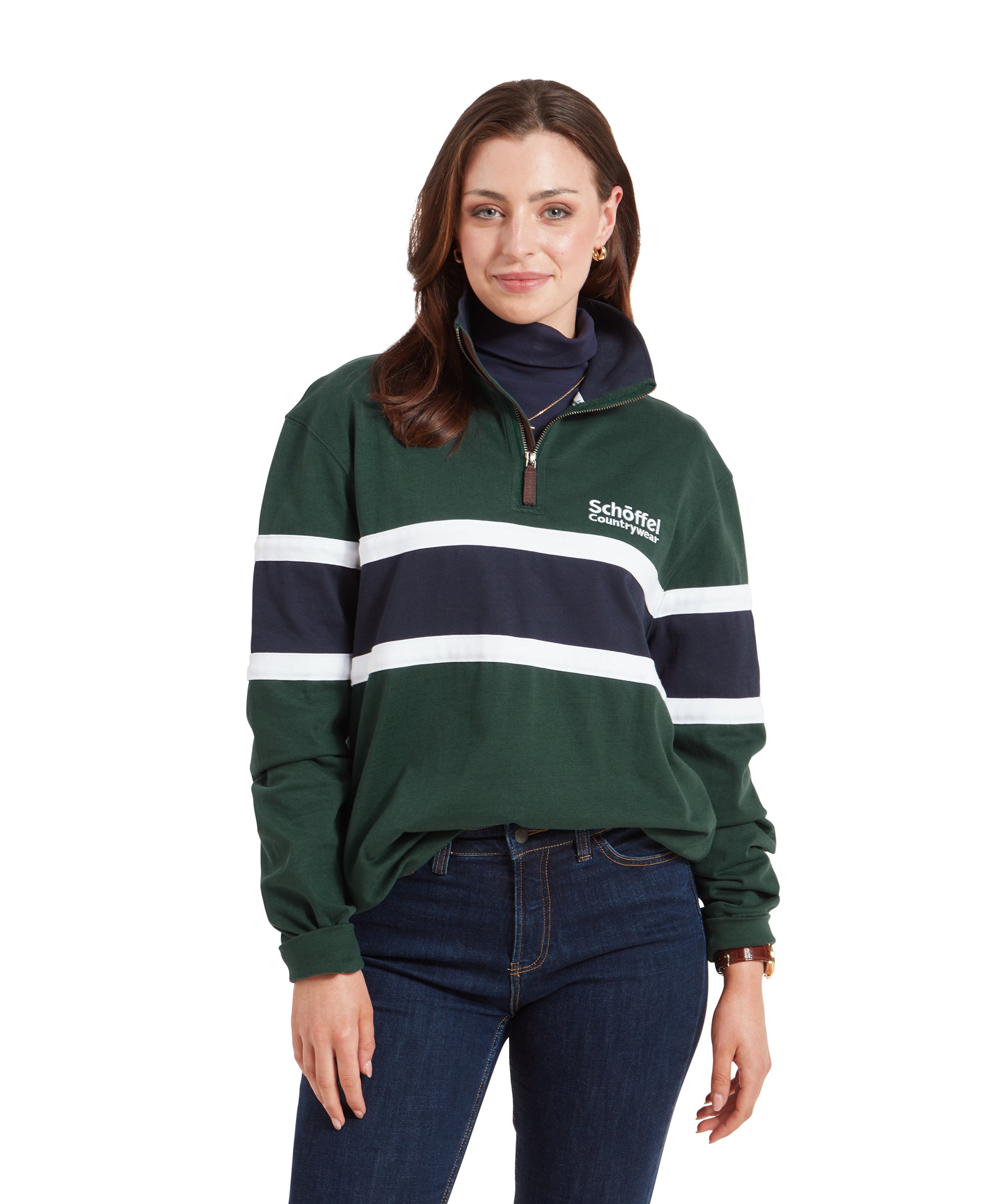 Exmouth Heritage Quarter Zip - Pine Green