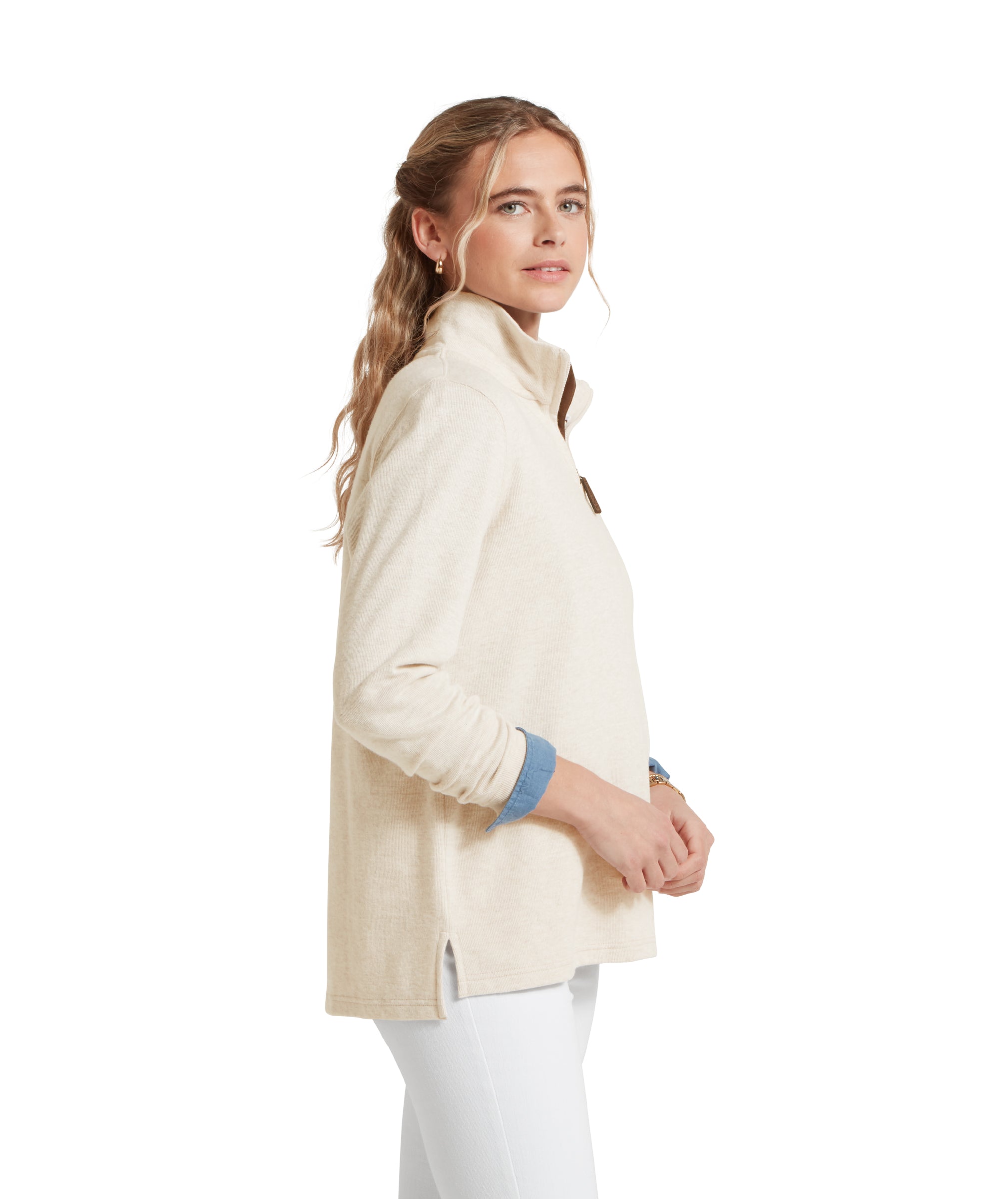 Appletree Bay Quarter Zip - Oat